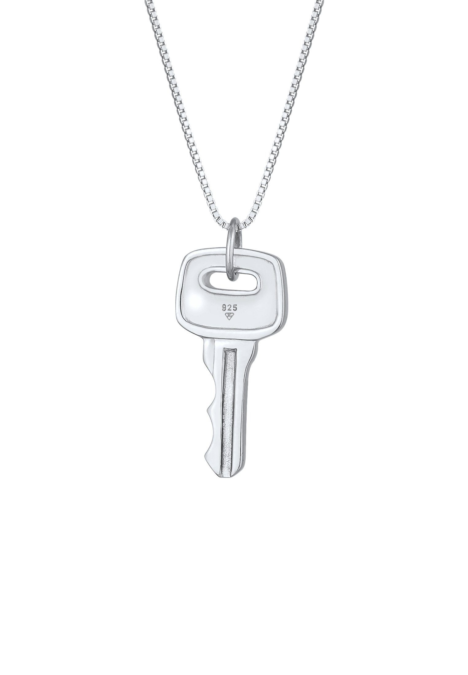 Silber Schlüssel mit Key Venezianer Kuzzoi Kette 925 Anhänger Herren
