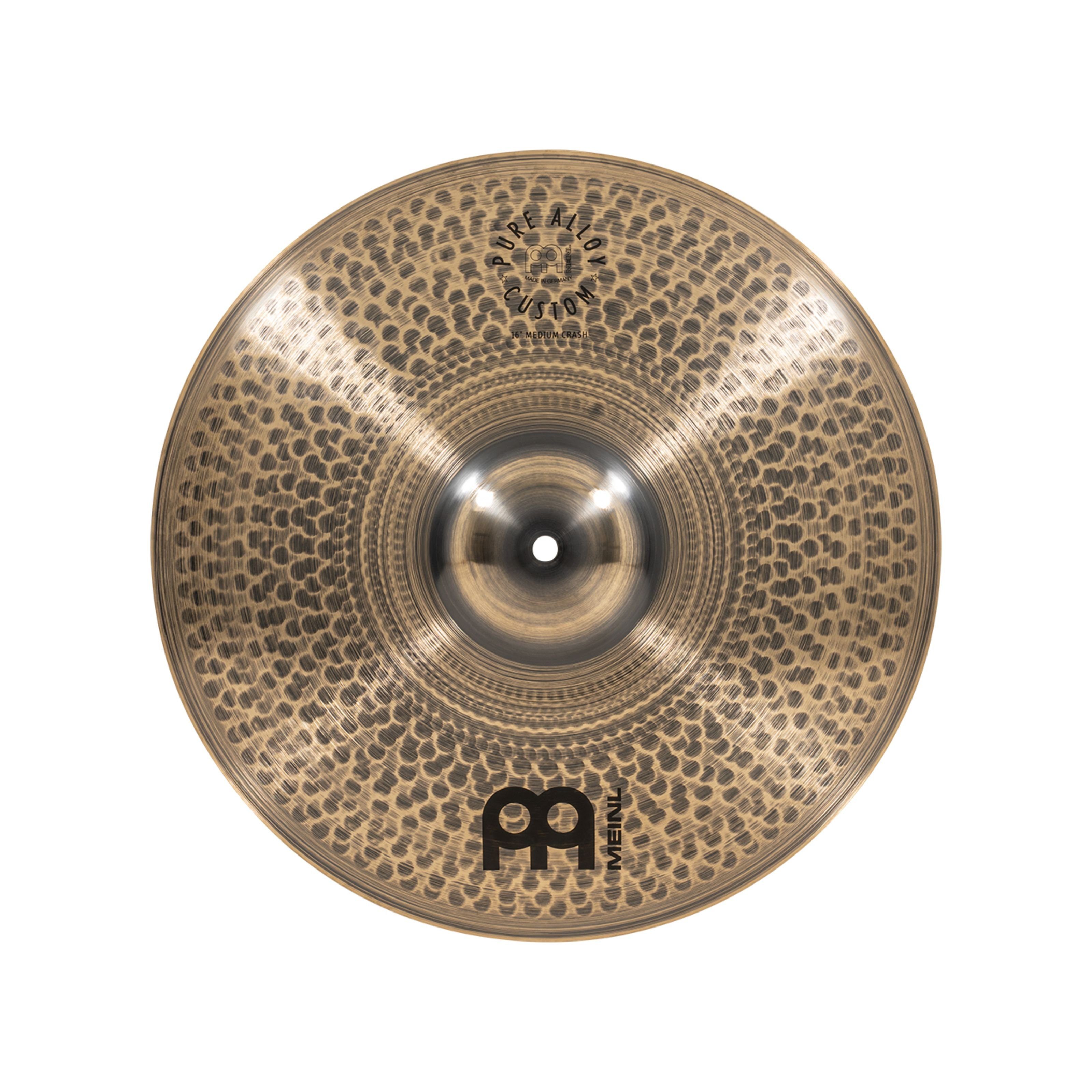 Meinl Percussion Becken, Cymbals, Crash Becken, PAC16MC Pure Alloy Custom Medium Crash 16" - Crash Becken