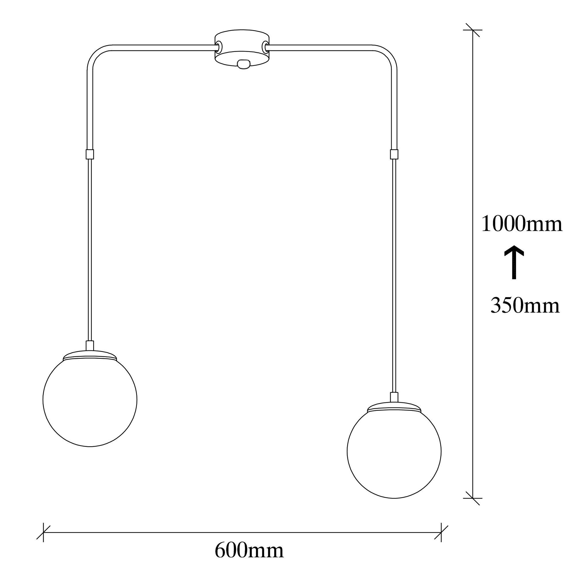 Opviq Kronleuchter Üzüm OPV, Schwarz,Weiß, 15 STAHLKÖRPER 60 cm, x