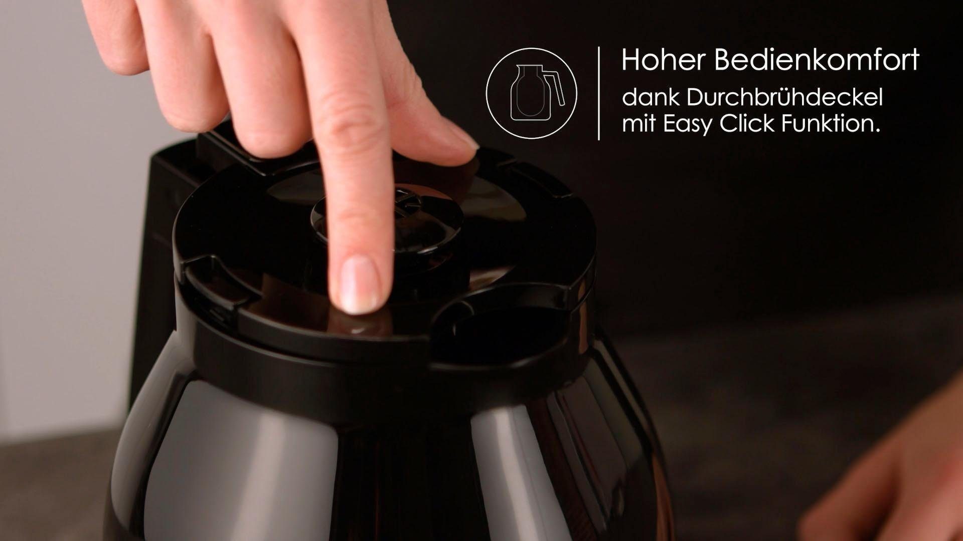 Melitta Filterkaffeemaschine Enjoy Therm 1017-06 schwarz, 1,1l Kaffeekanne, Papierfilter 1x4