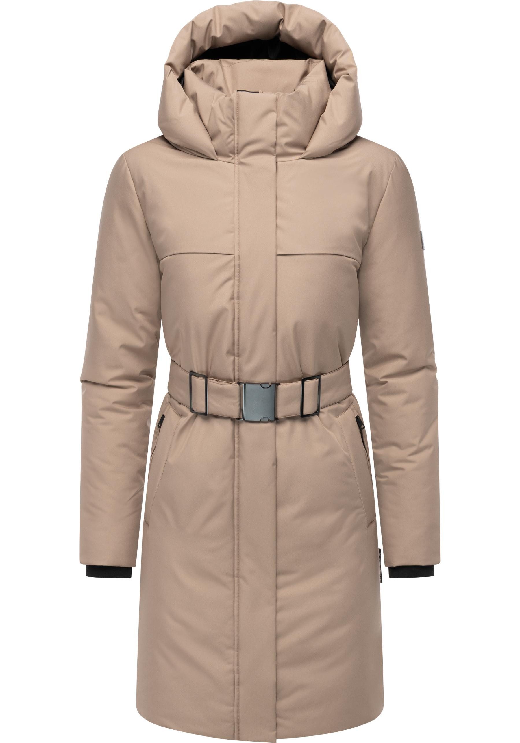 Navahoo Wintermantel Gipfelspass XIV Warmer Winterparka mit Taillengürtel günstig online kaufen