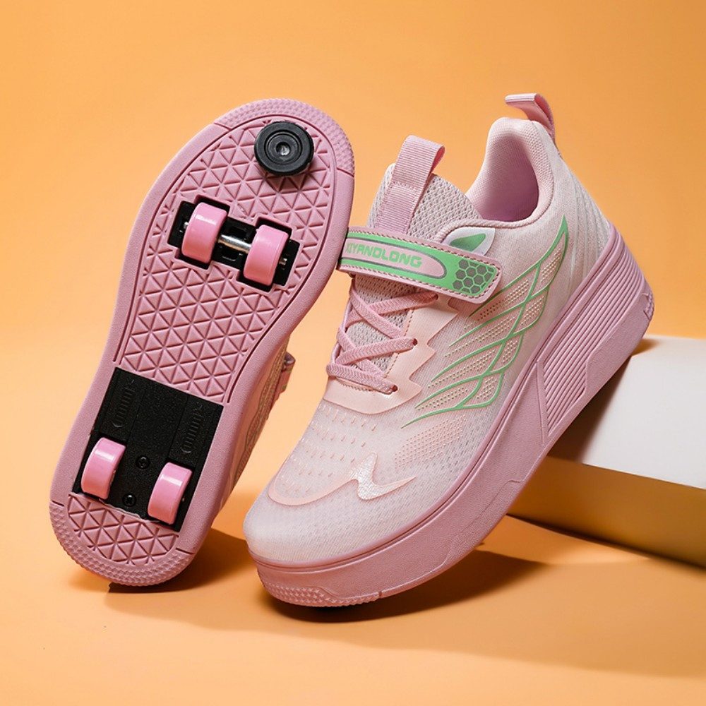 HUSK'SWARE Rollschuhe Komfort und Stabilität für Ihr Training, (Sicher & Komfortabel, Perfektes Geschenk für Kinder), Zwei stilvolle Farben 2-in-1 Design – Bild 2 von 5