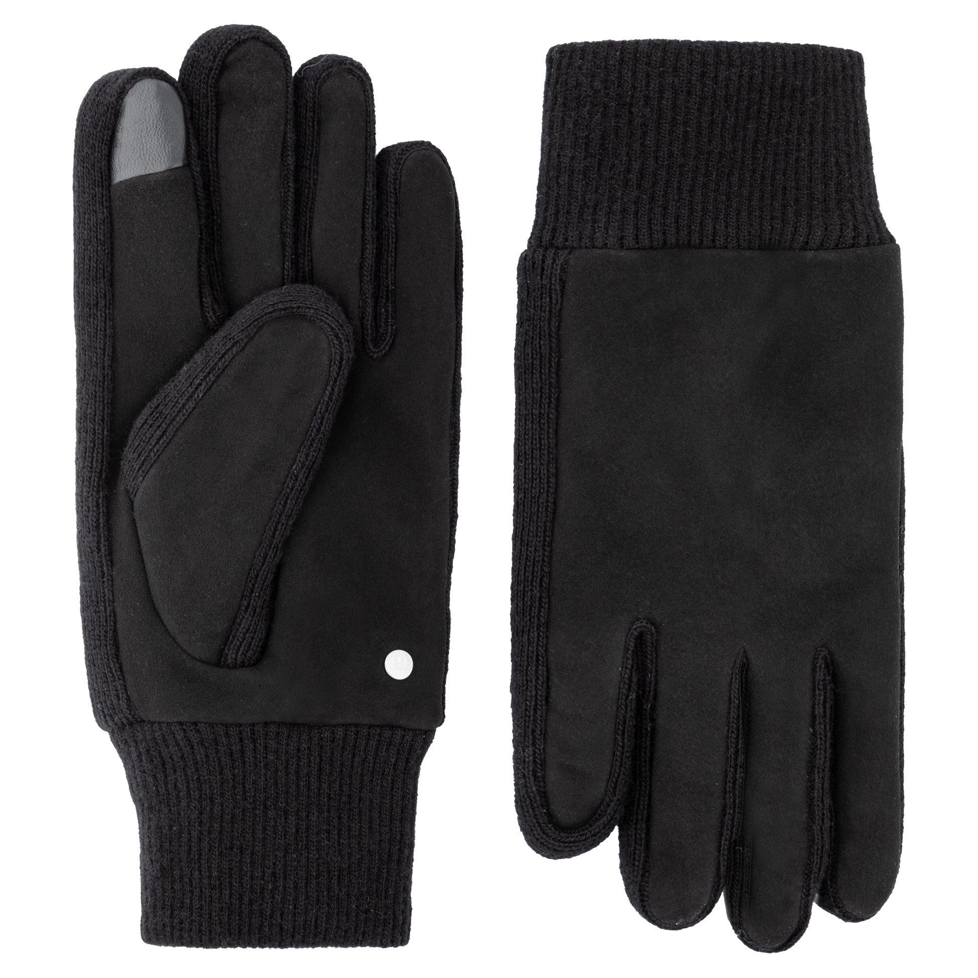 Roeckl Lederhandschuhe ULM Lederhandschuh mit gestricktem Bündchen