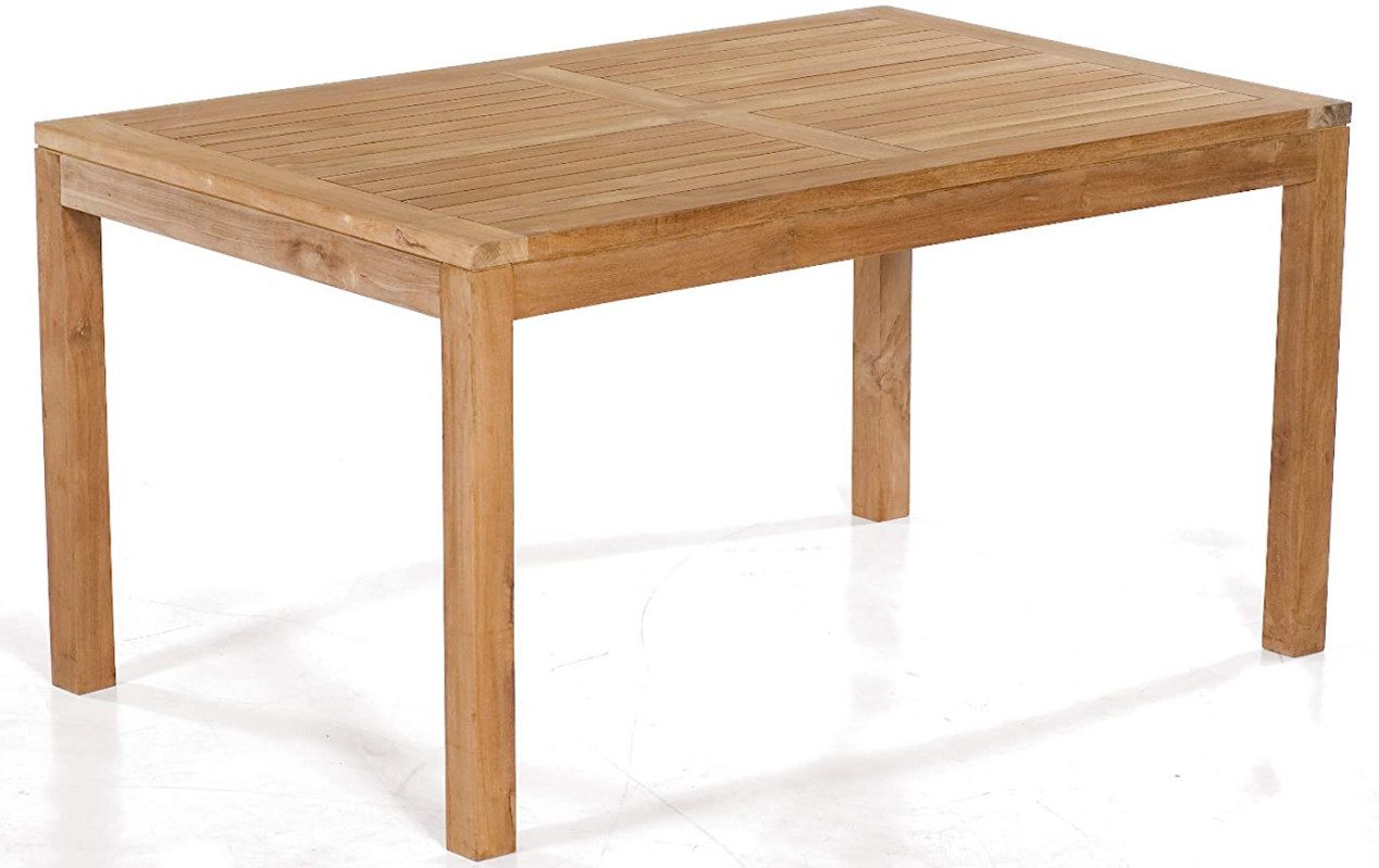 SonnenPartner Gartentisch Tisch Wellington 140cm x 90 cm Teakholz