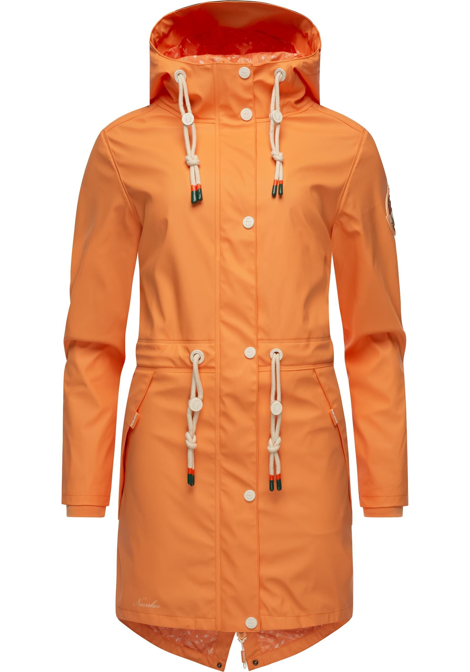 Navahoo Regenjacke Tropical Stormoo apricot Damen Outdoor Regenmantel modischer