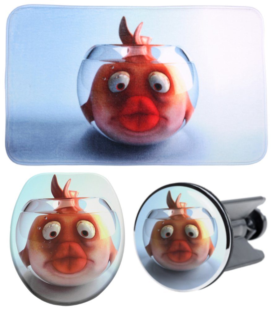 Badaccessoire-Set 3-teilig Goldfisch