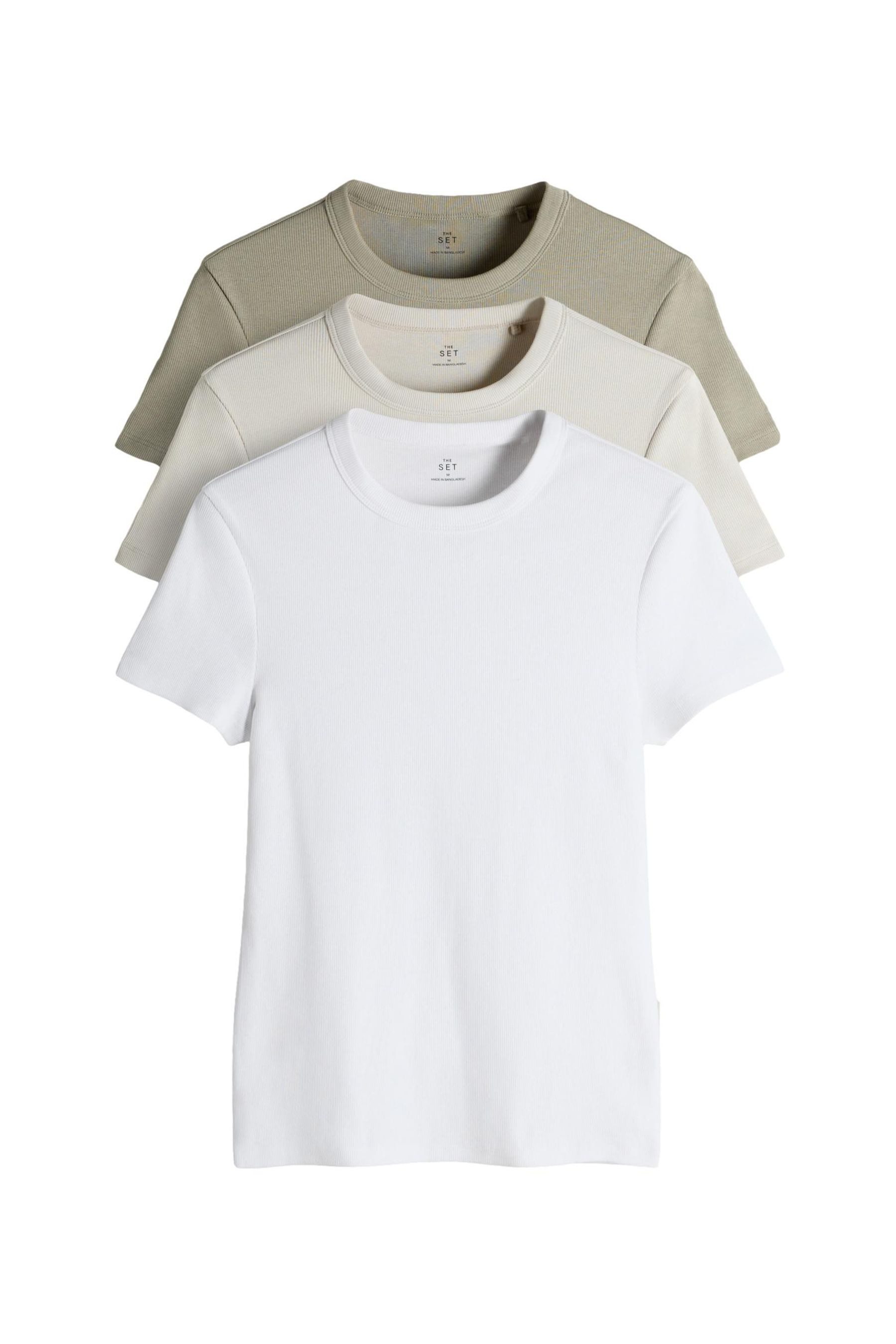 The Set T-Shirt The Set gerippte günstig online kaufen