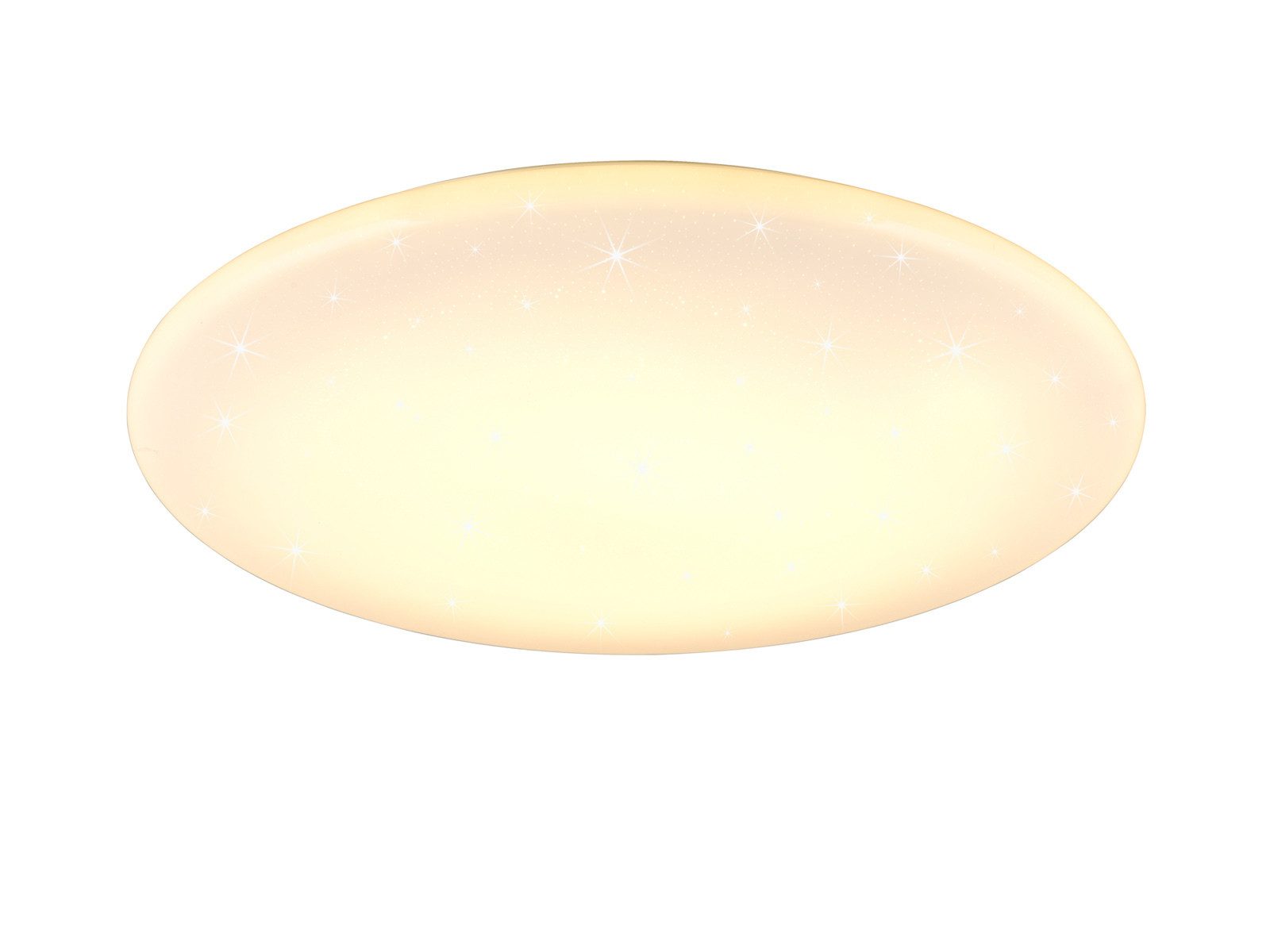 TRIO Leuchten LED Deckenleuchte leuchtstark mit 8.500 Lumen Ø 79cm, dimmbar, LED fest integriert, Neutralweiß, Warmweiß, Tageslichtweiß, große Sternenhimmel-Lampe, Tageslichtlampe Decke rund & flach
