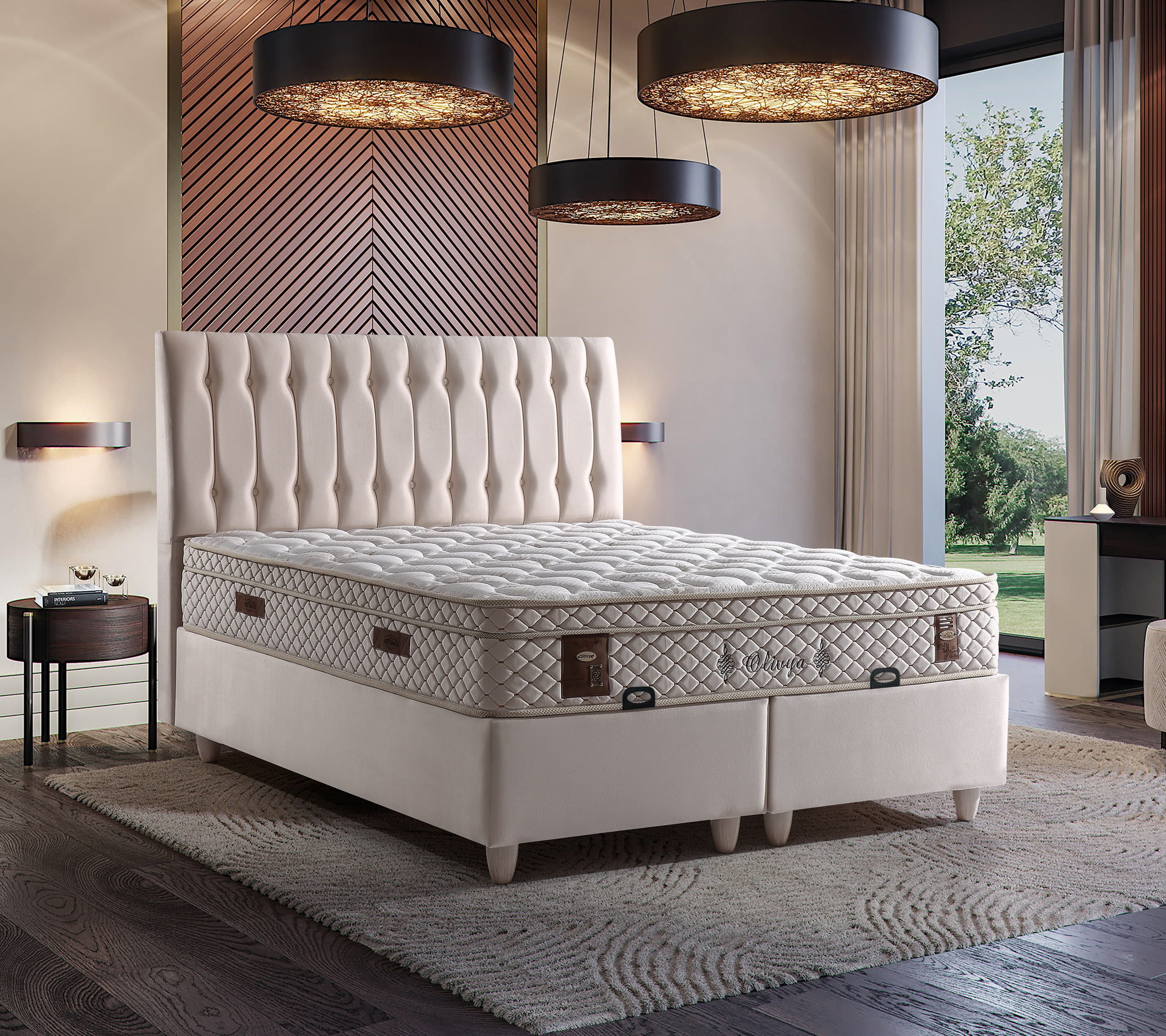 Villa Möbel Boxspringbett Olivya (Bett Set), günstig online kaufen