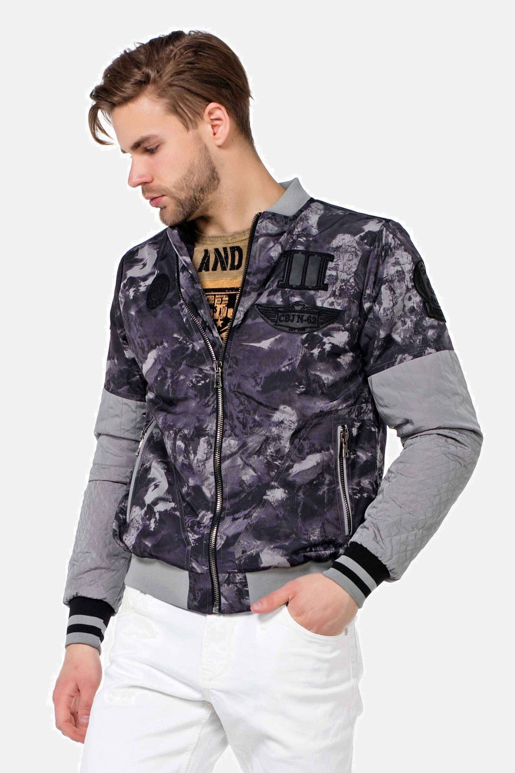 Cipo & Baxx Collegejacke Jacke in Regular-Fit, CJ-210