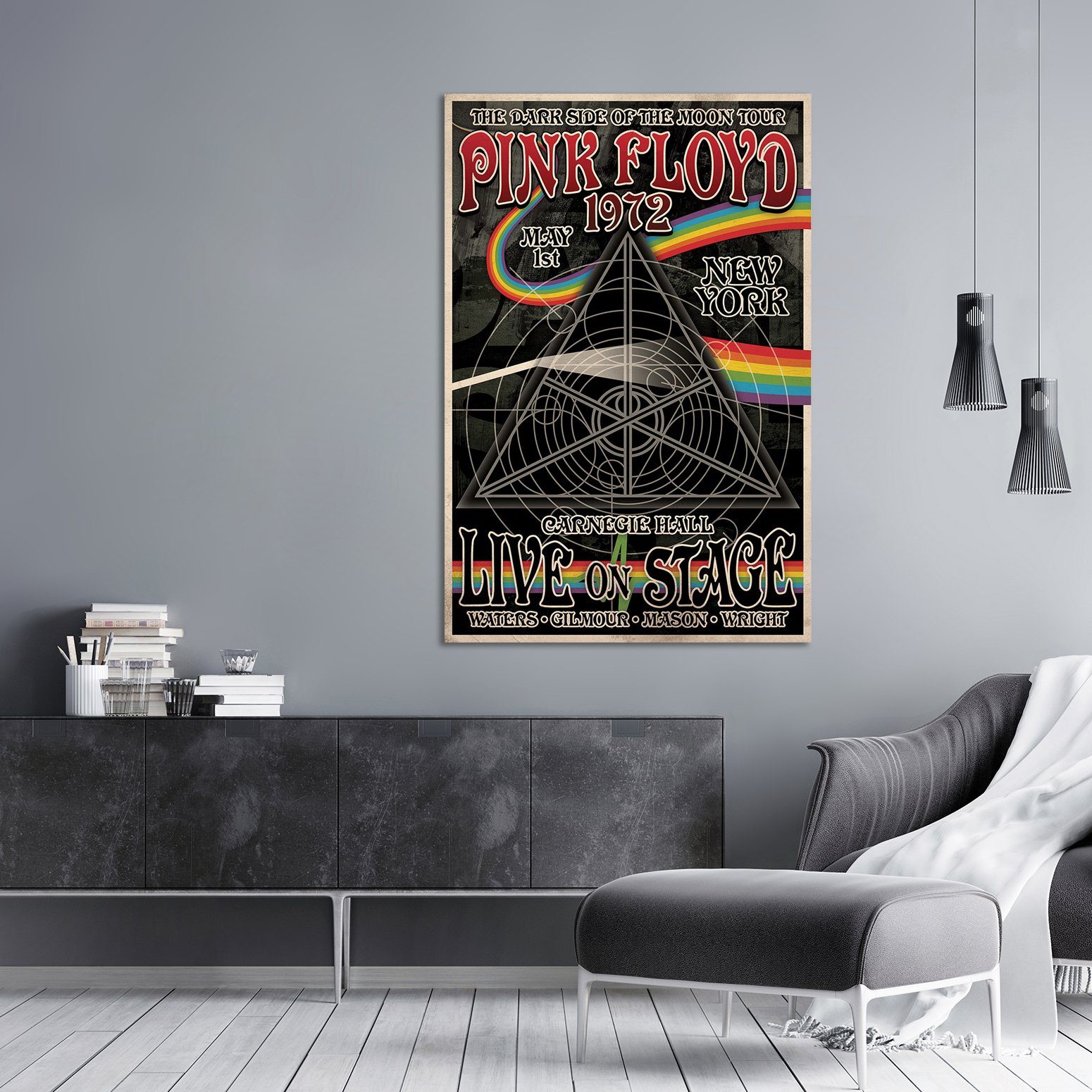 Close Up Poster Pink Floyd Poster Tourplakat The Dark Side Of The Moon Tour