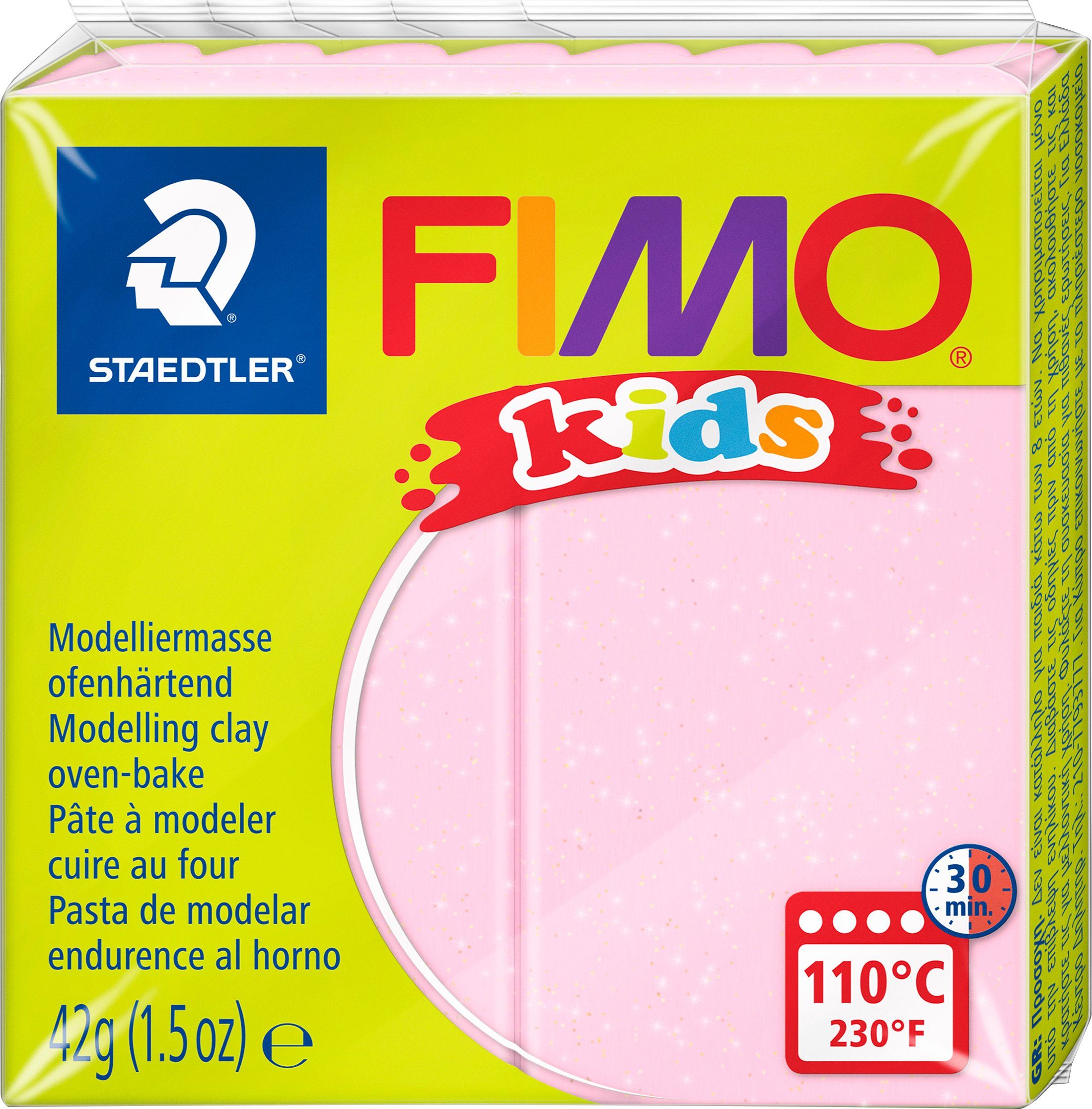 FIMO Modelliermasse kids, 42 g Perlglanz-Rosa