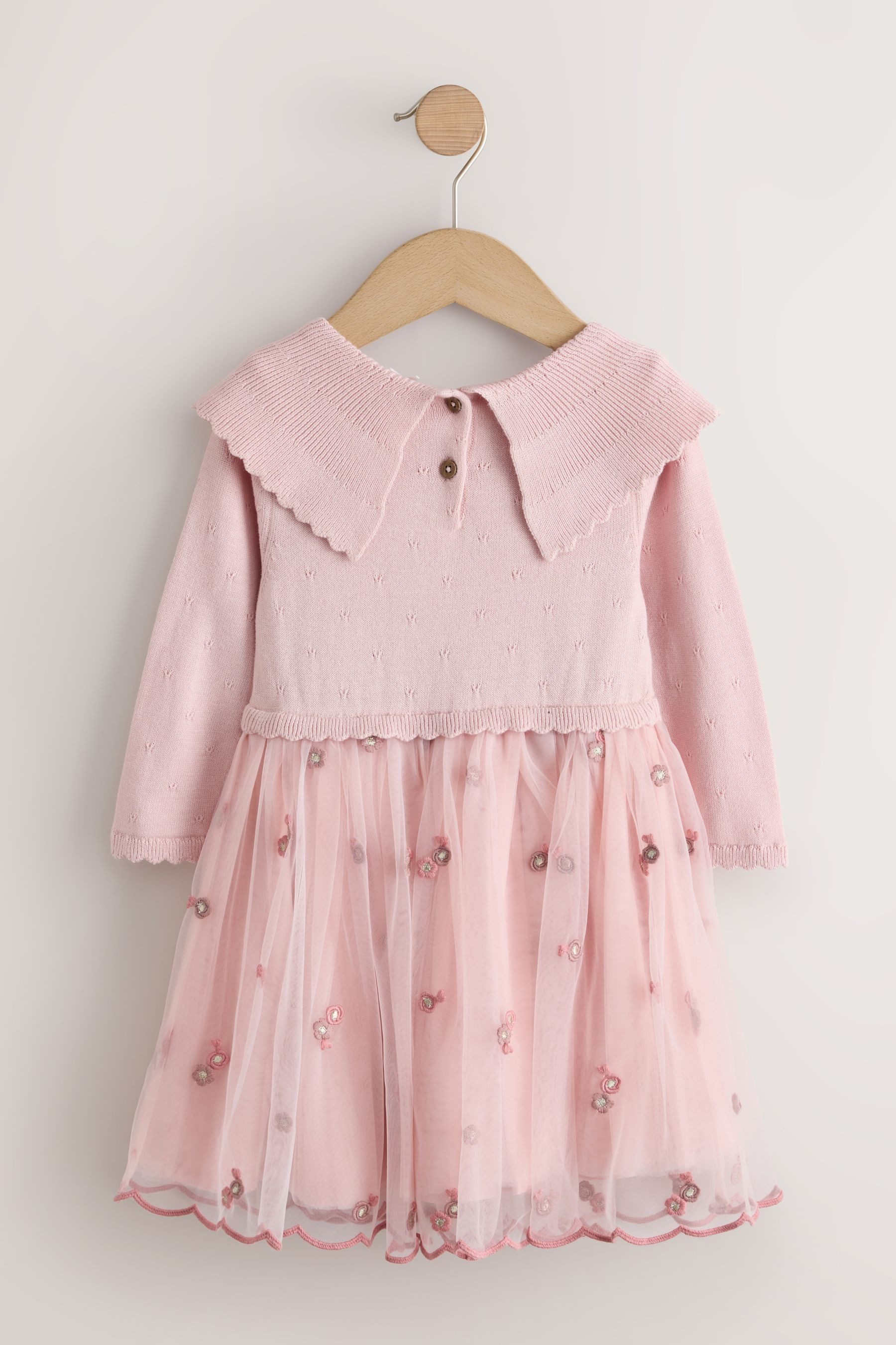 Next Partykleid Festliches Kleid mit Schleife/Kragen (1-tlg)