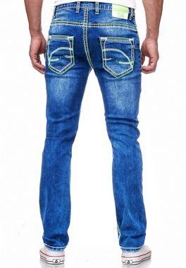 Rusty Neal Straight-Jeans LEVIN 2 mit angesagten Ziernähten