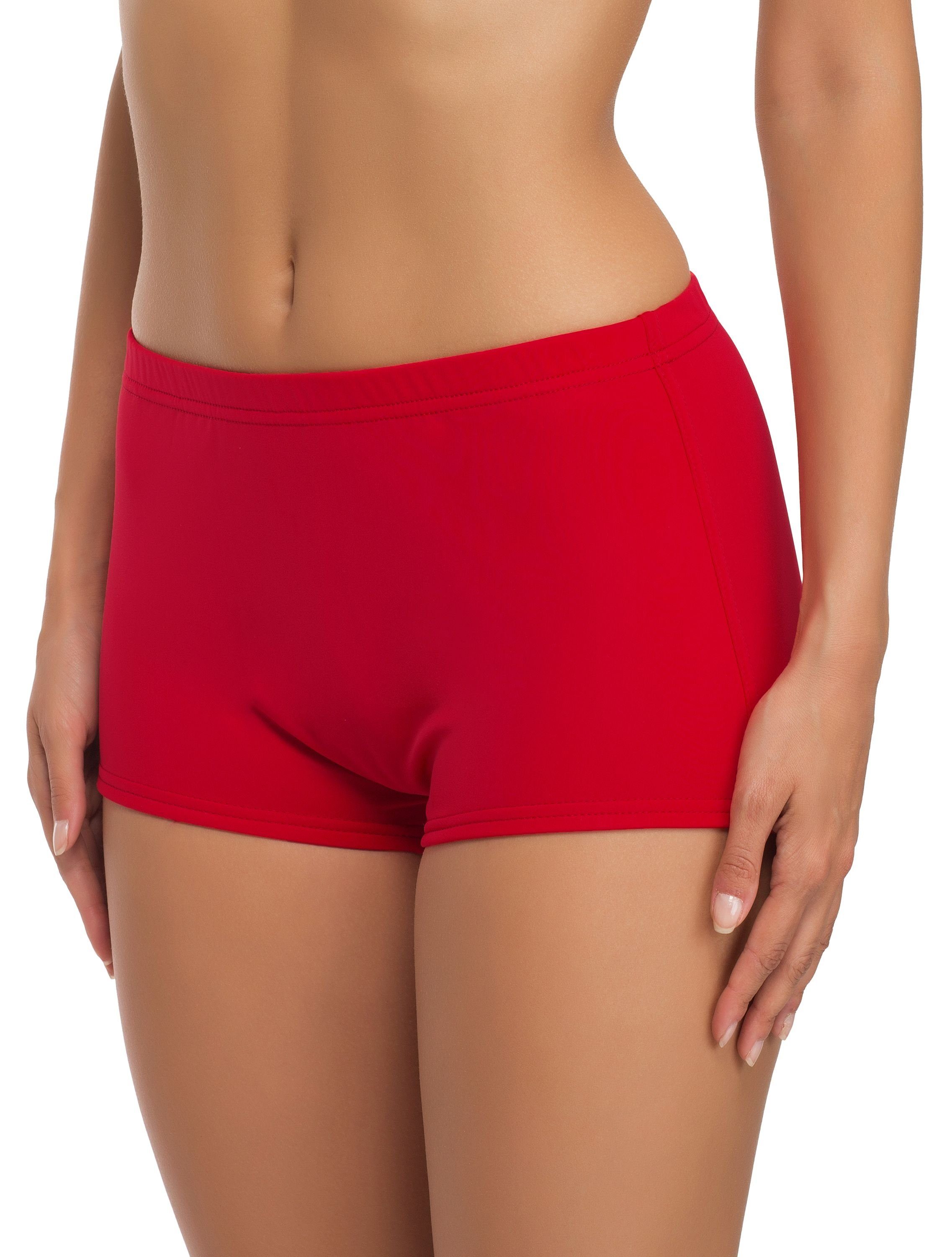 Merry Style Badeshorts Damen Badeshorts Bikinihose Modell L23L1 Rot (4186)