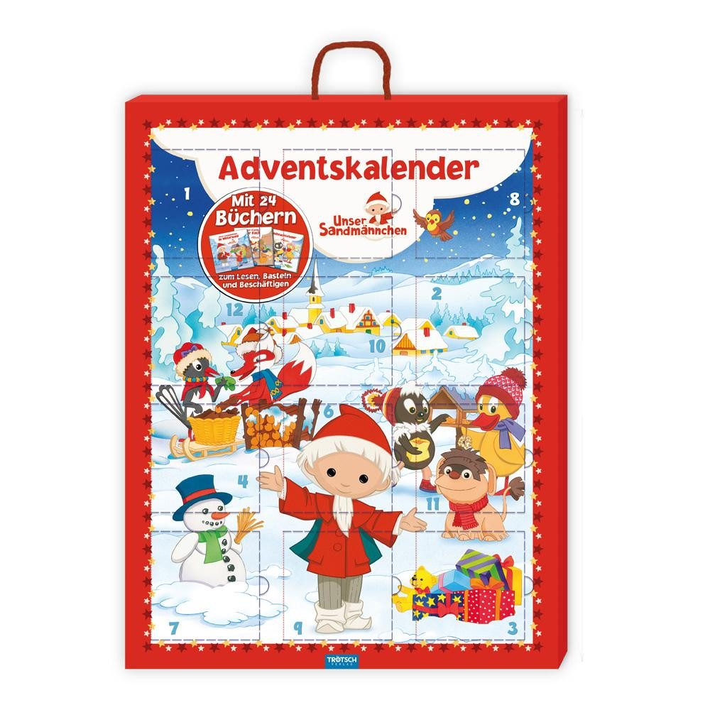 Trötsch Verlag Adventskalender Trötsch Unser Sandmännchen und seine Freunde Adventskalender mit 24...