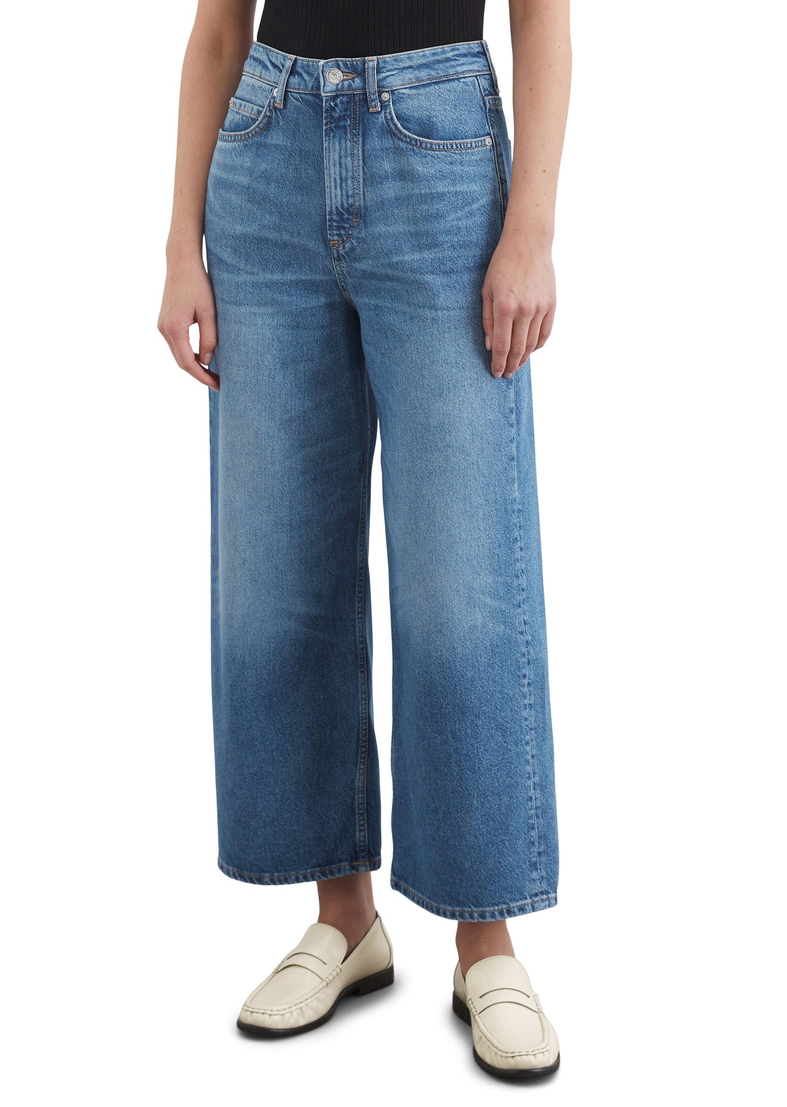 Marc O'Polo 5-Pocket-Jeans Jeans Culotte MARC O´POLO Authentic mid blue was günstig online kaufen