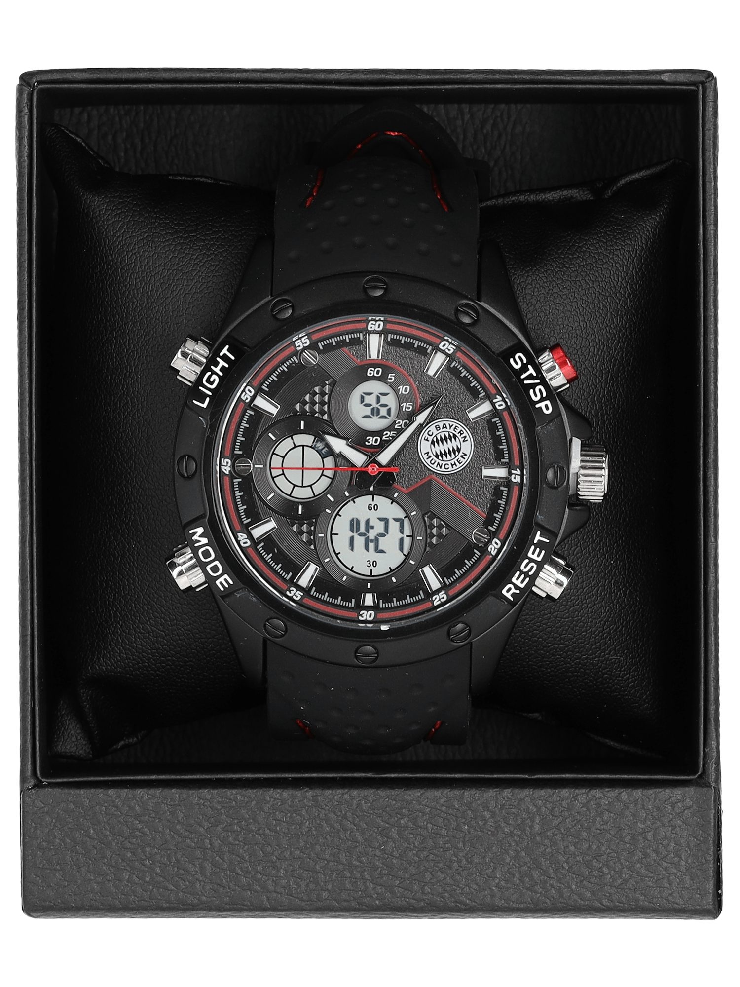 FC Bayern München Uhr FC Bayern München Digitaluhr I Armbanduhr I Erwachsene I schwarz