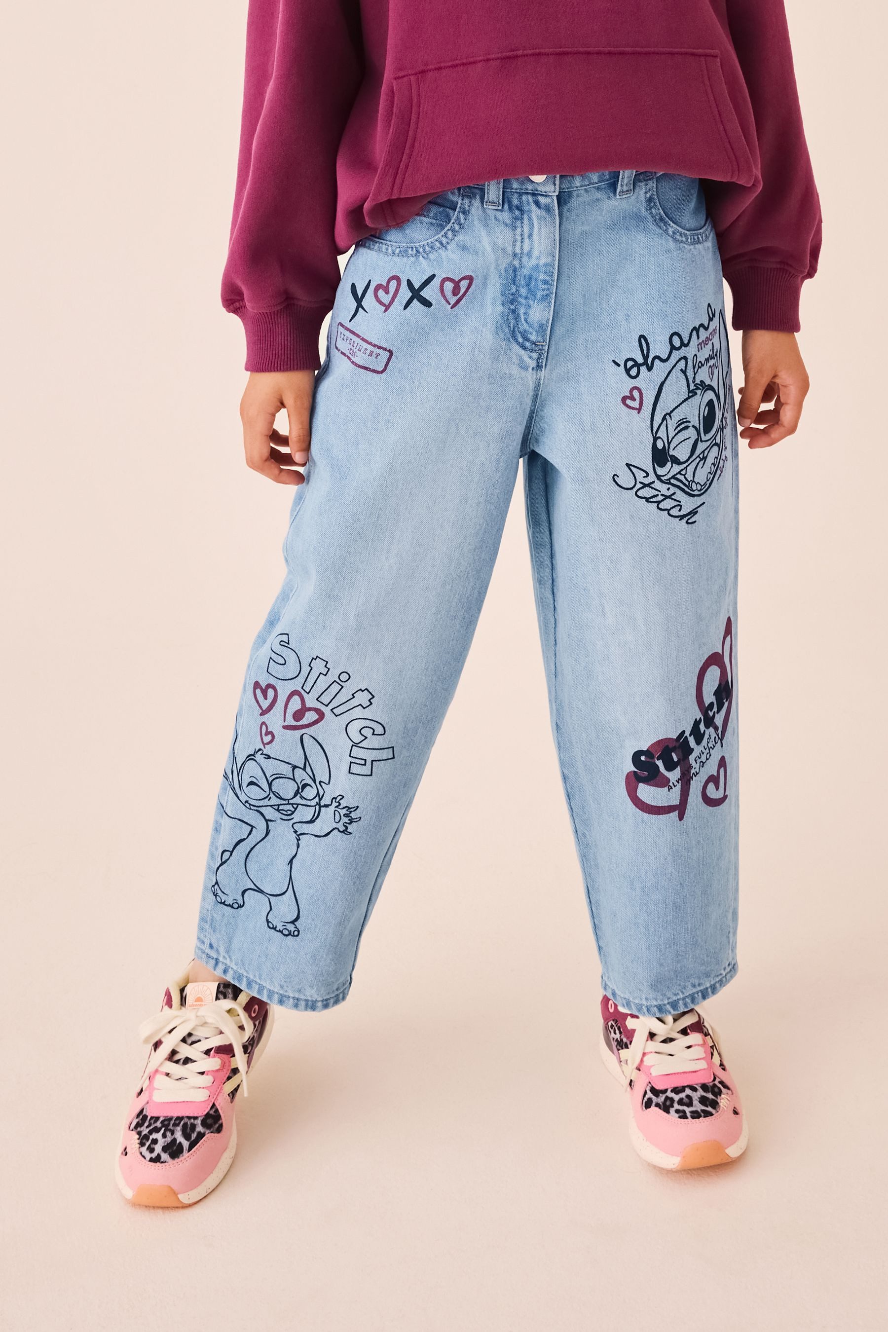 Weite Jeans Jeans mit weitem Bein