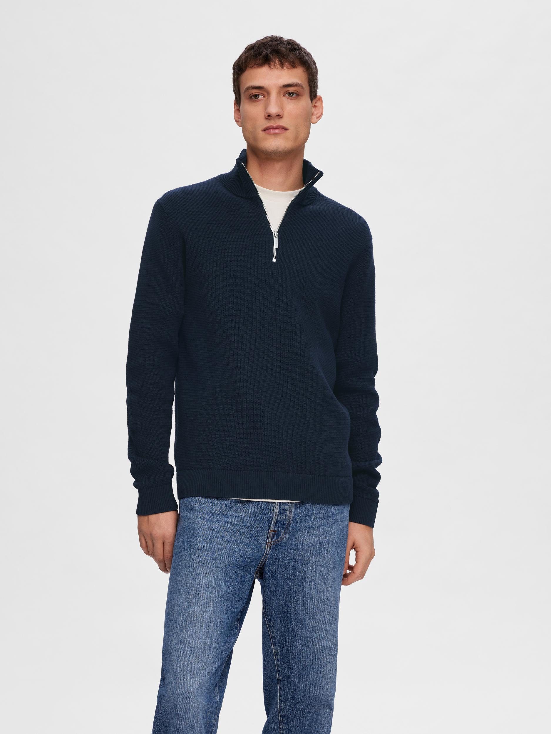 Selected Troyer SLHDANE LS KNIT STRUCTURE HALF ZIP NOOS günstig online kaufen
