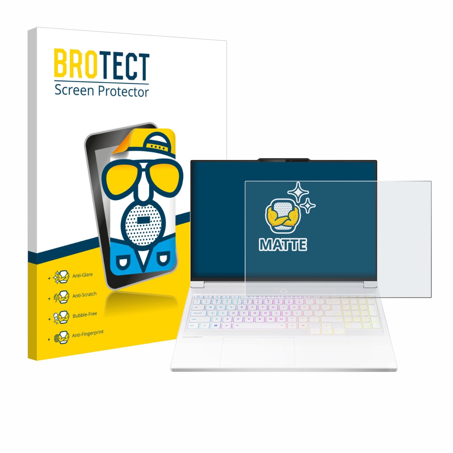 BROTECT Displayschutzfolie Schutzfolie für Lenovo Legion 7i Gen 10 16", Displayschutz Schutz Folie Matt Entspiegelungsfolie