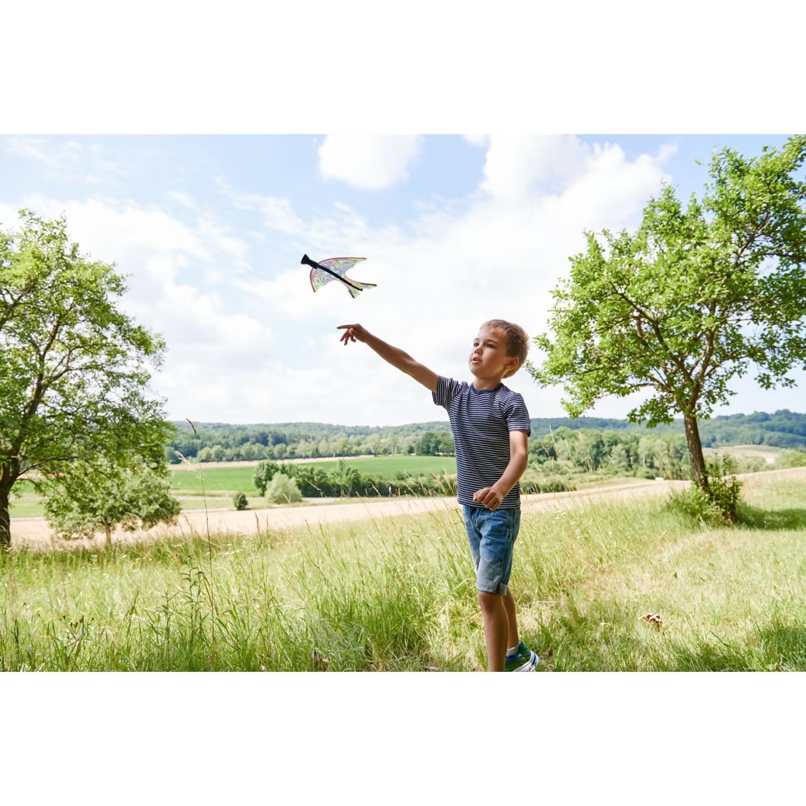 Haba Wurfscheibe Terra Kids Schleuder-Gleiter (Set, 4-St., 1), leichtes, biegbares & zugleich robustes Material