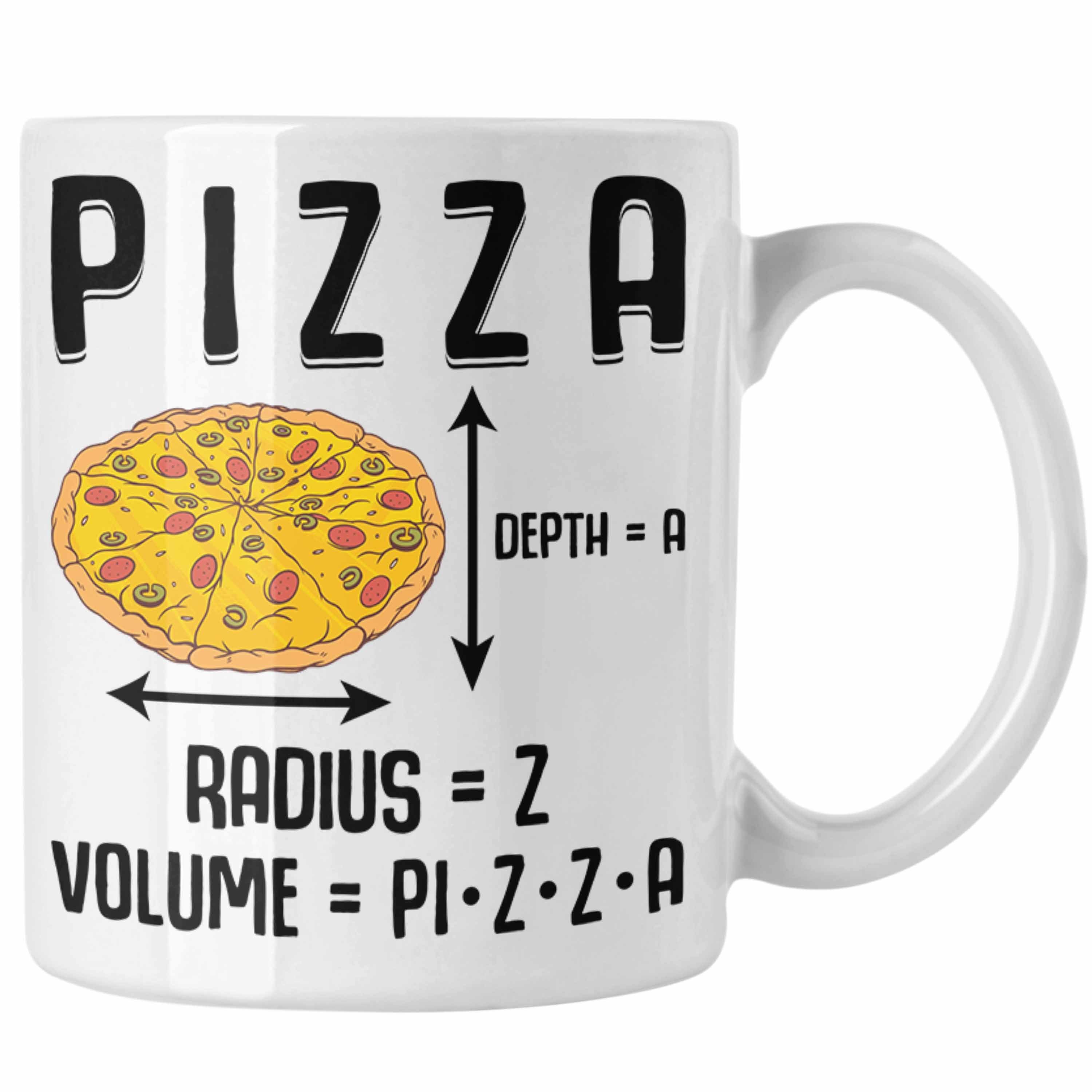 Trendation Tasse Trendation - Lustige Pizza Tasse Geschenk Pizza-Liebhaber Spruch Geschenkidee Pizzalover Weiss