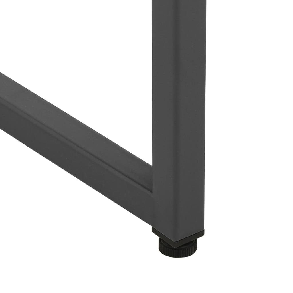 vidaXL Fächerschrank Highboard Anthrazit Gehärtetes Stahl cm und Glas (1-St) 80x35x135