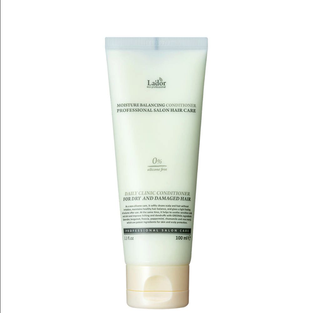 Lador Haarshampoo LADOR, Moisture Balancing Conditioner - 100 ml, Silikonfreier, feuchtigkeitsspendender Kräuter-Conditioner