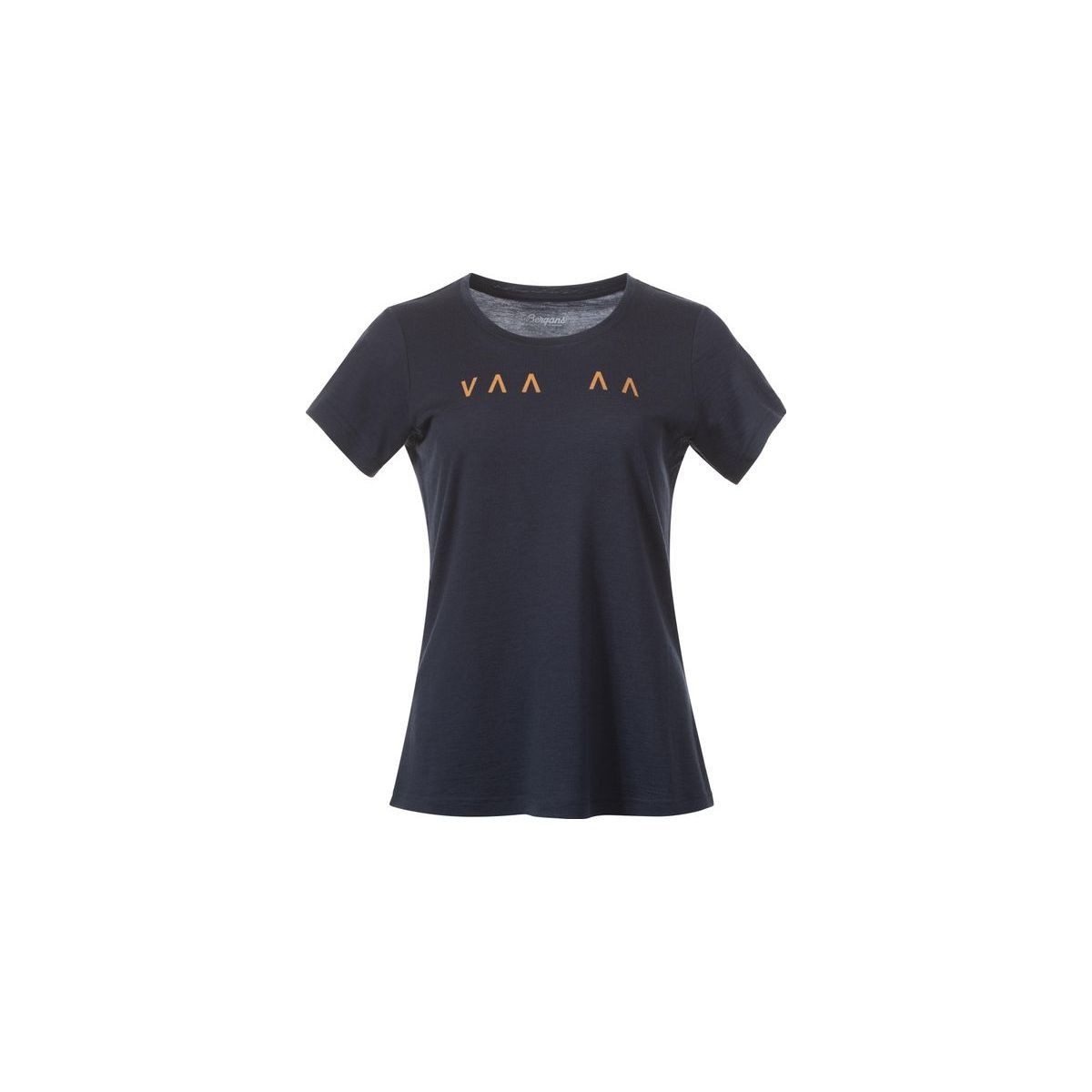 Bergans Kurzarmshirt Vaagaa Explore Merino Tee Women Funktionales Damen-Shirt aus Merinowolle und Tencel für optimalen