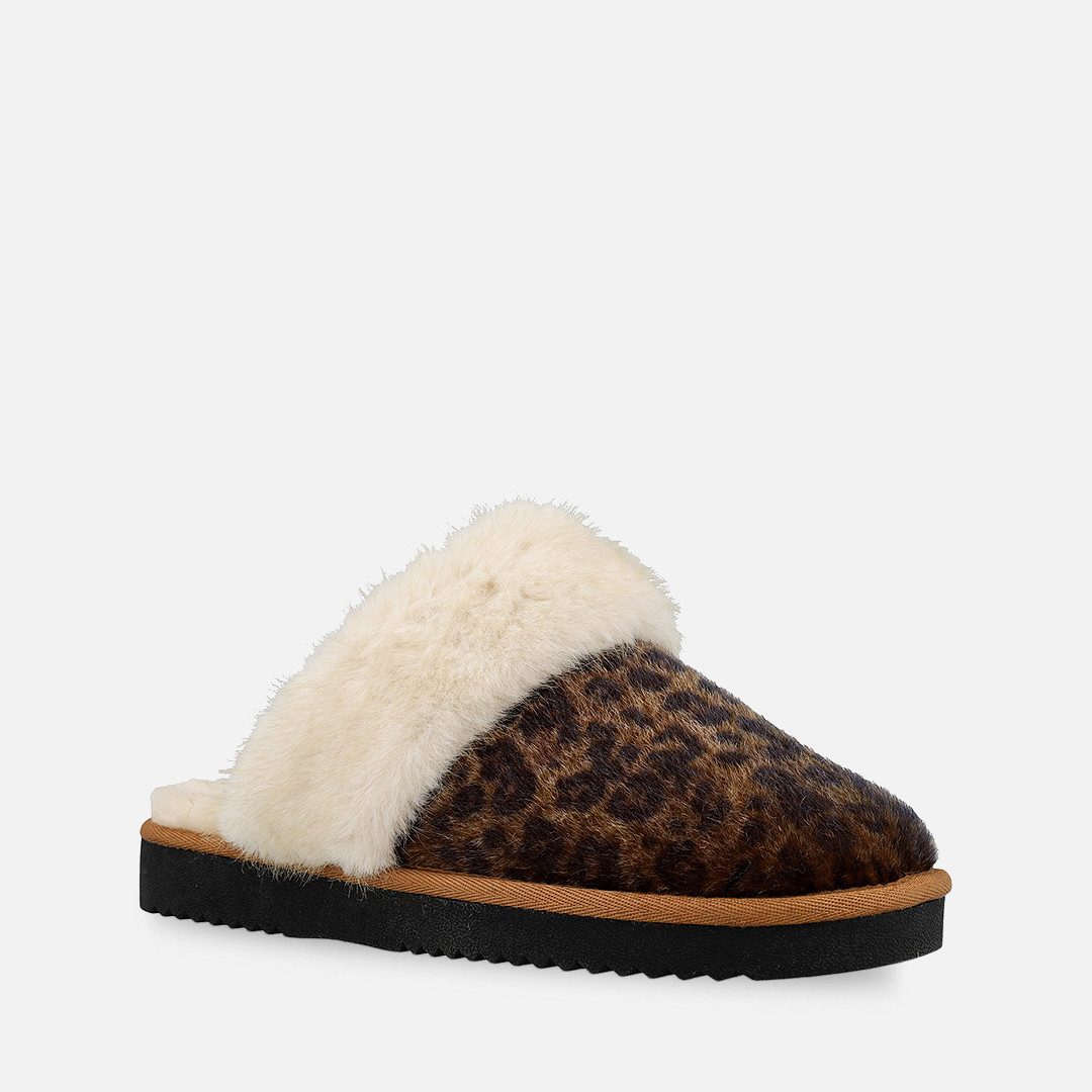 O'Neill POMNIO WOMEN SLIDER Hausschuh mit Leo-Muster