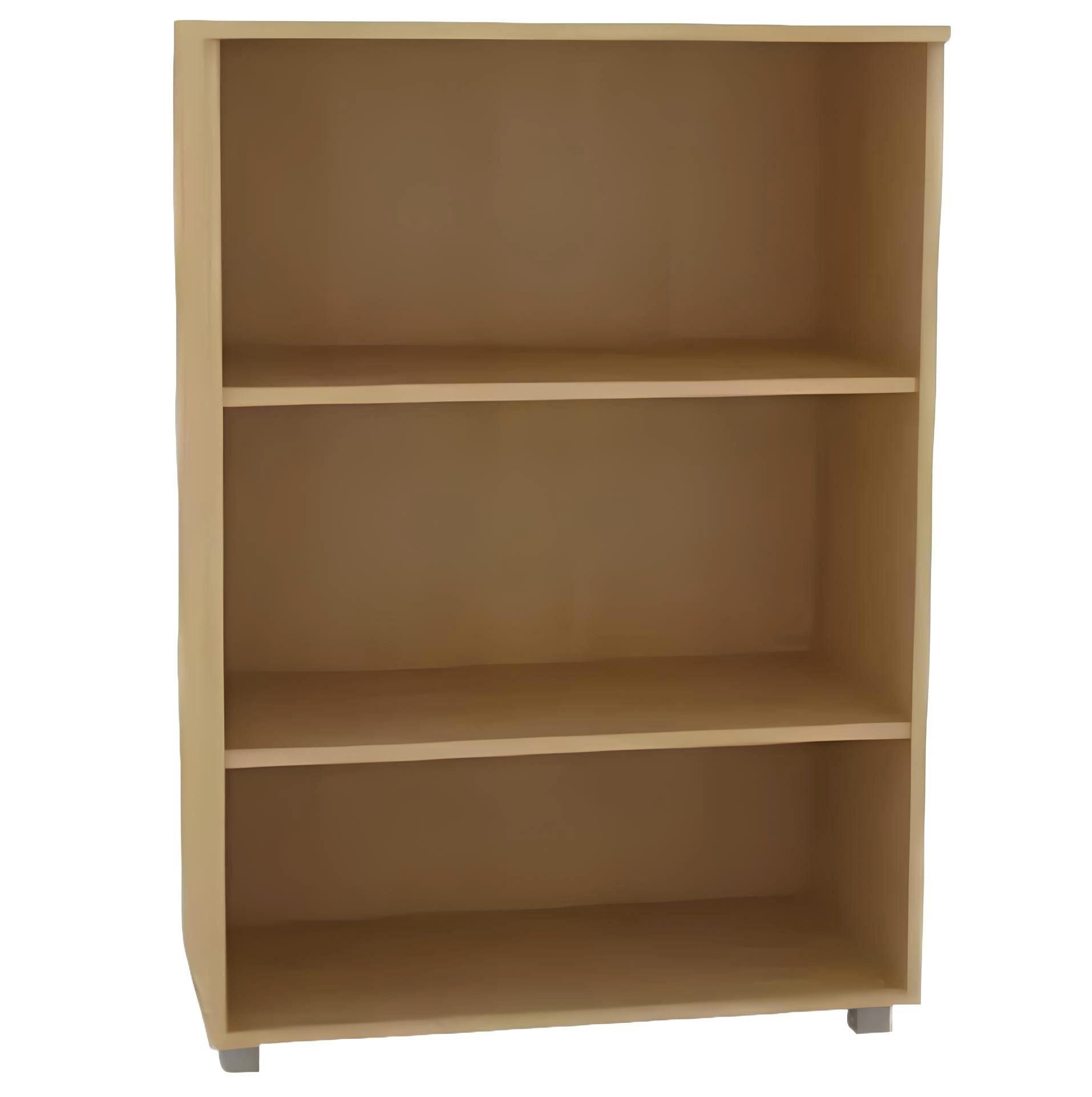 JVmoebel Unterschrank Natürliches Bücherregal aus Holz für Arbeitsbereich und Büro (1-St., Bücherregal) Made in Europa