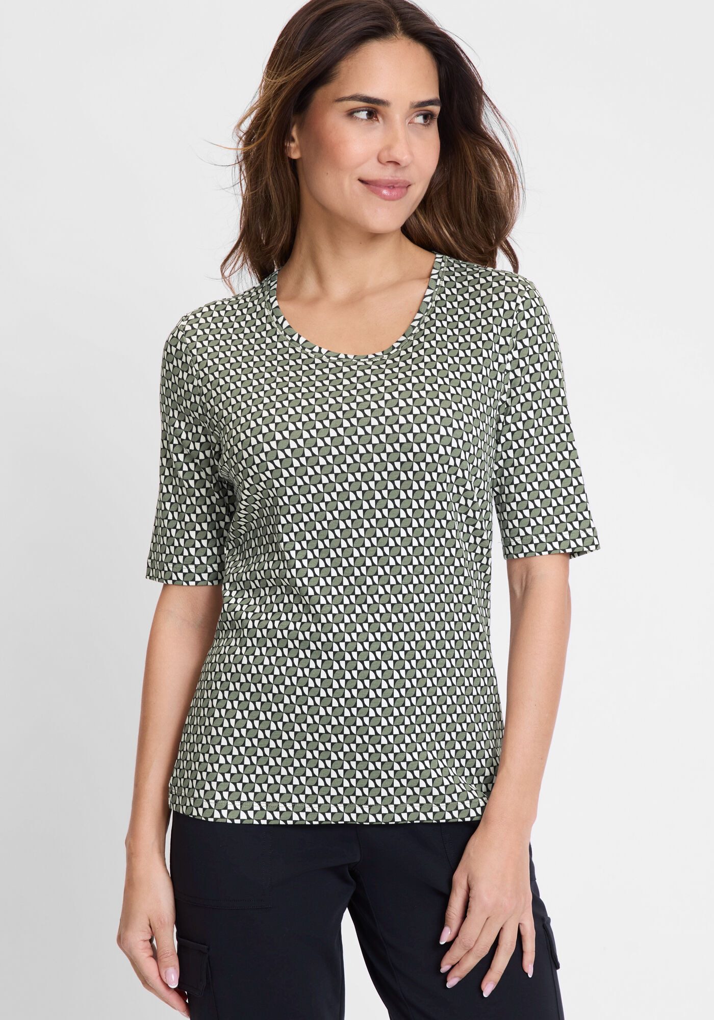 Olsen Print-Shirt (1-tlg) mit Allover-Print günstig online kaufen