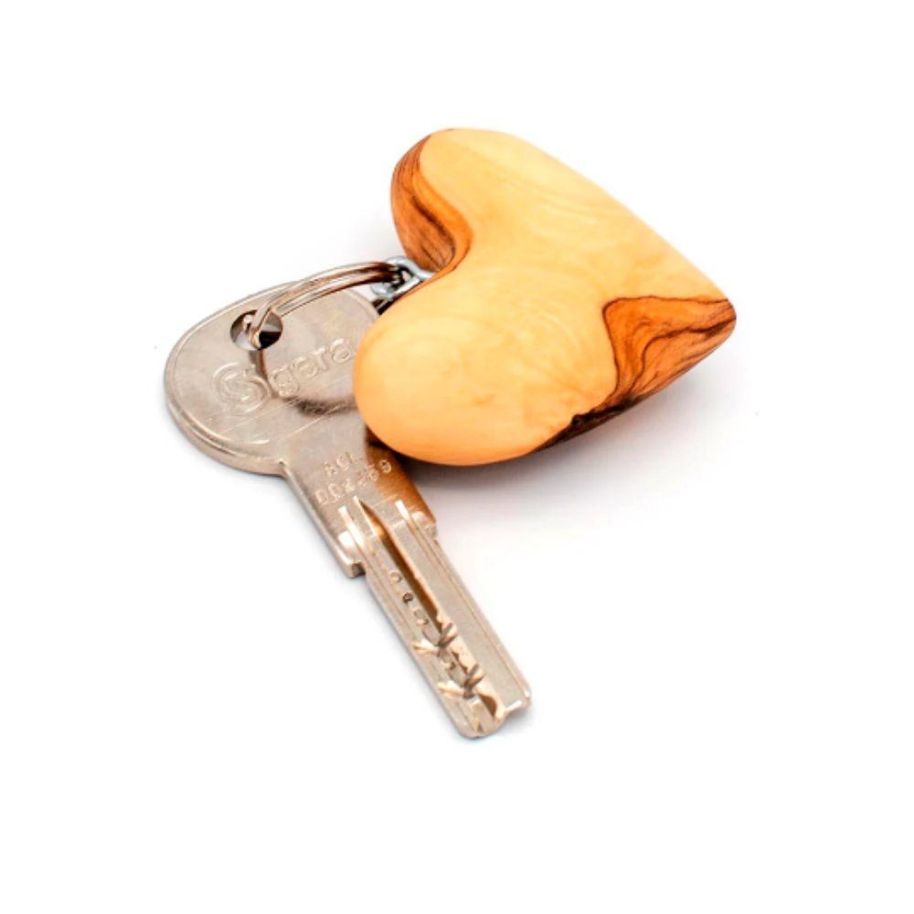 Olivenholz-erleben Schlüsselanhänger Schlüsselanhänger HERZ edles Olivenhol günstig online kaufen