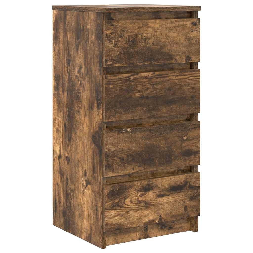 vidaXL Sideboard Sideboard Räuchereiche 37,5x35x76 cm Holzwerkstoff (1 St)