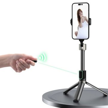 Dudao Selfie-Stick mit Stativ Weiß bis zu 1100 mm konnektiv mit Bluetooth Stativhalterung