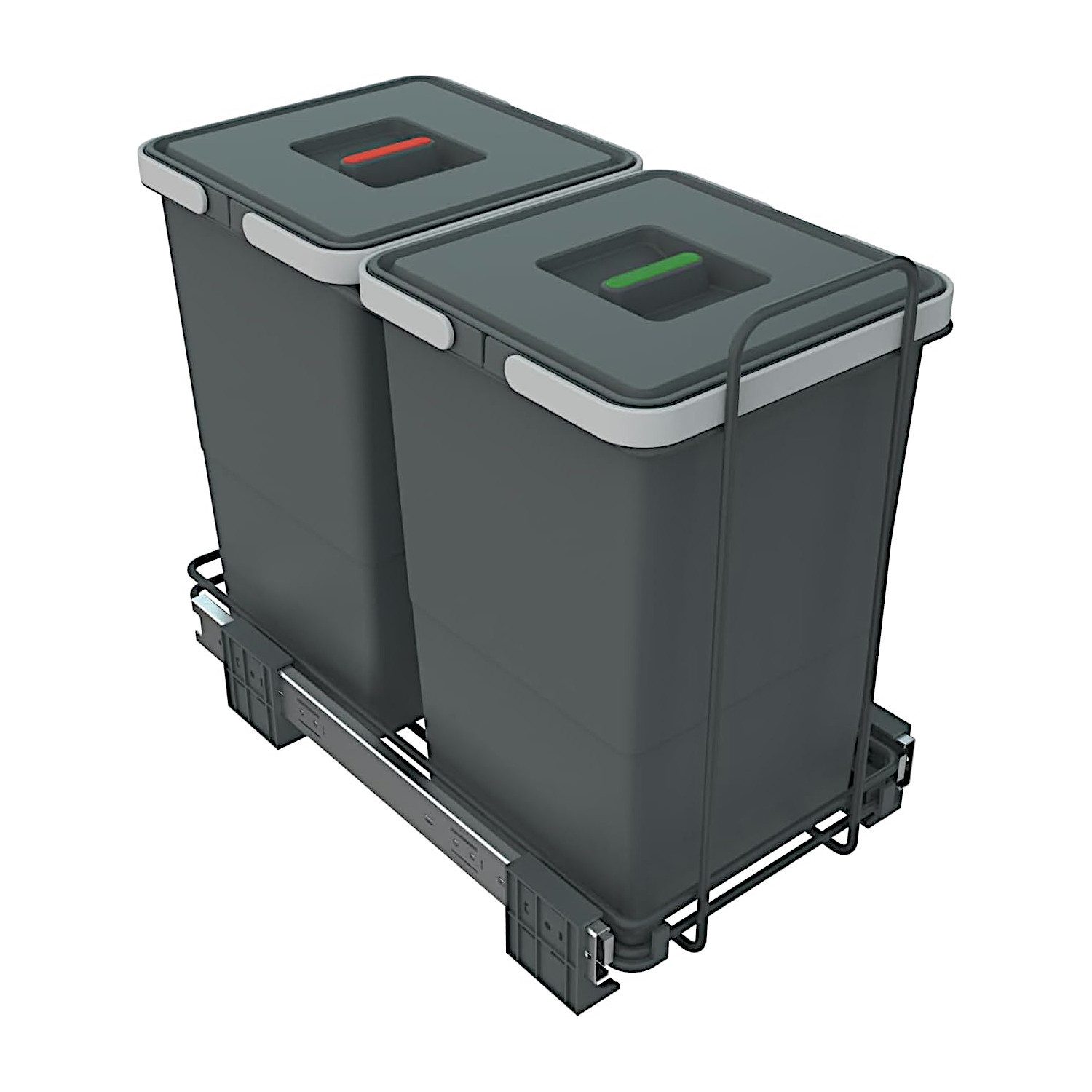 Elletipi Srl Einbaumülleimer Ecofil Abfallsammler PF01 Mülleimer Auszug ab 40cm Unterschrank
