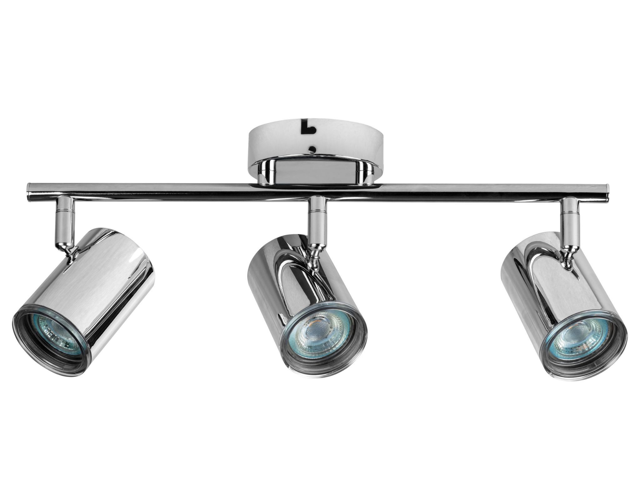 Livarno home Deckenleuchten LED-Badleuchte Lampe Leuchte 3 dreh- und schwenkbare Spots chrom, schwenkbar, LED wechselbar, warmweiß, mit 3 dreh- und schwenkbaren Spots, chrom, drehbar, modern