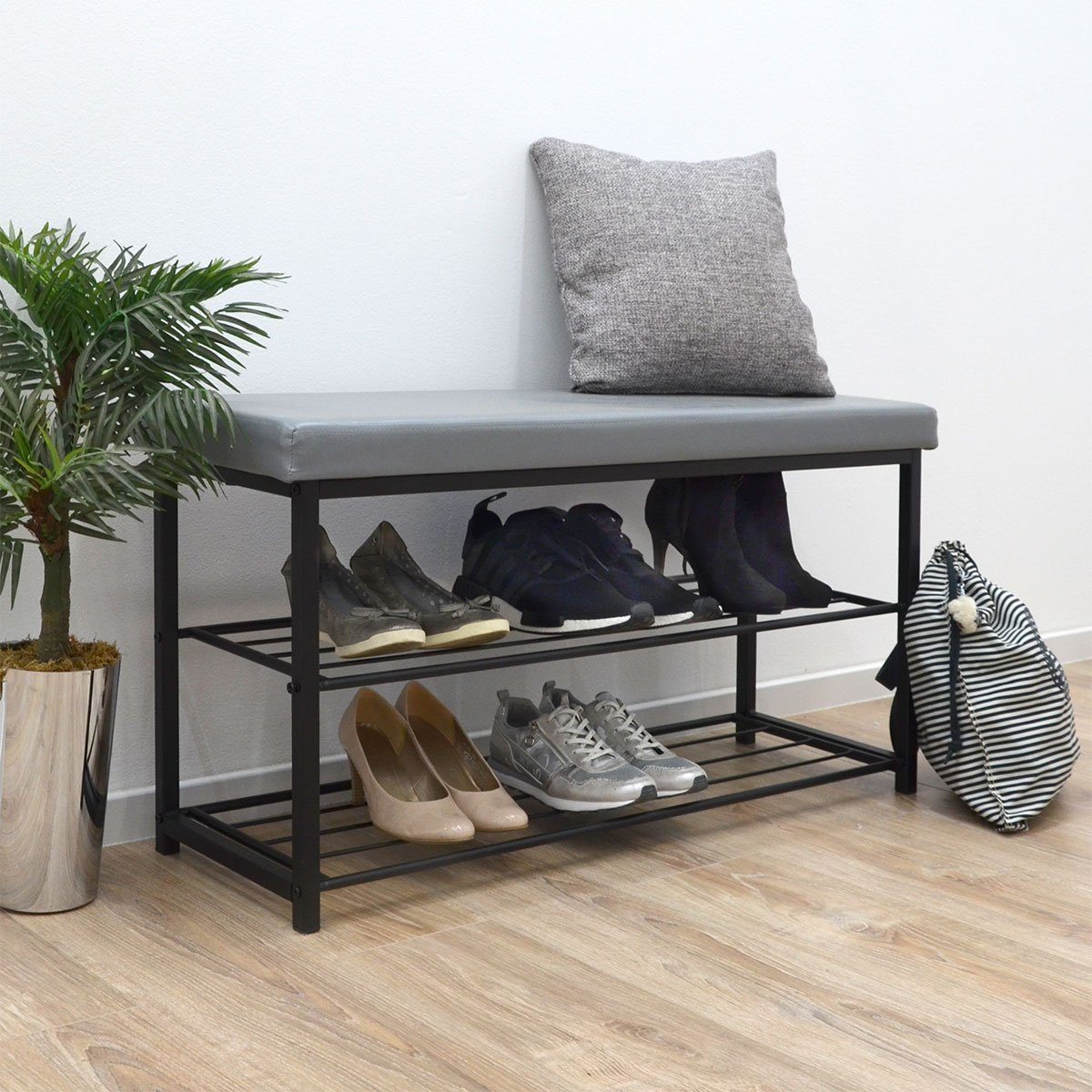 DuneDesign Schuhregal Schuhregal Schuhbank offener Schuhschrank günstig online kaufen