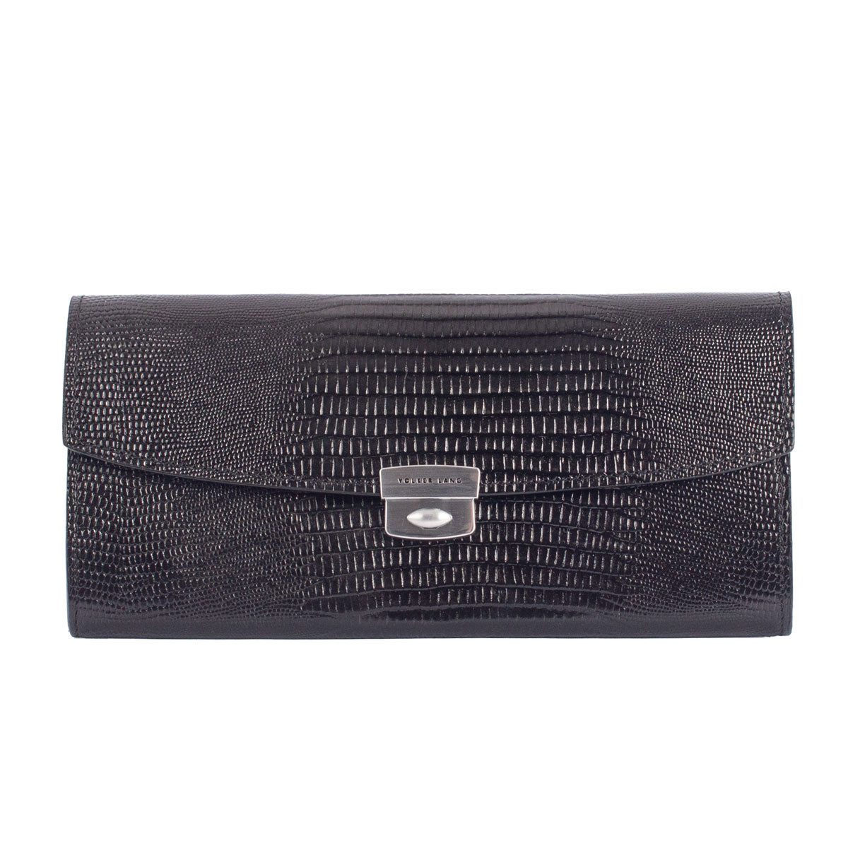 VOLKER LANG Kellnerbörse LIRA - Luxuriöses und geräumiges Damen Portemonnaie mit Schloss