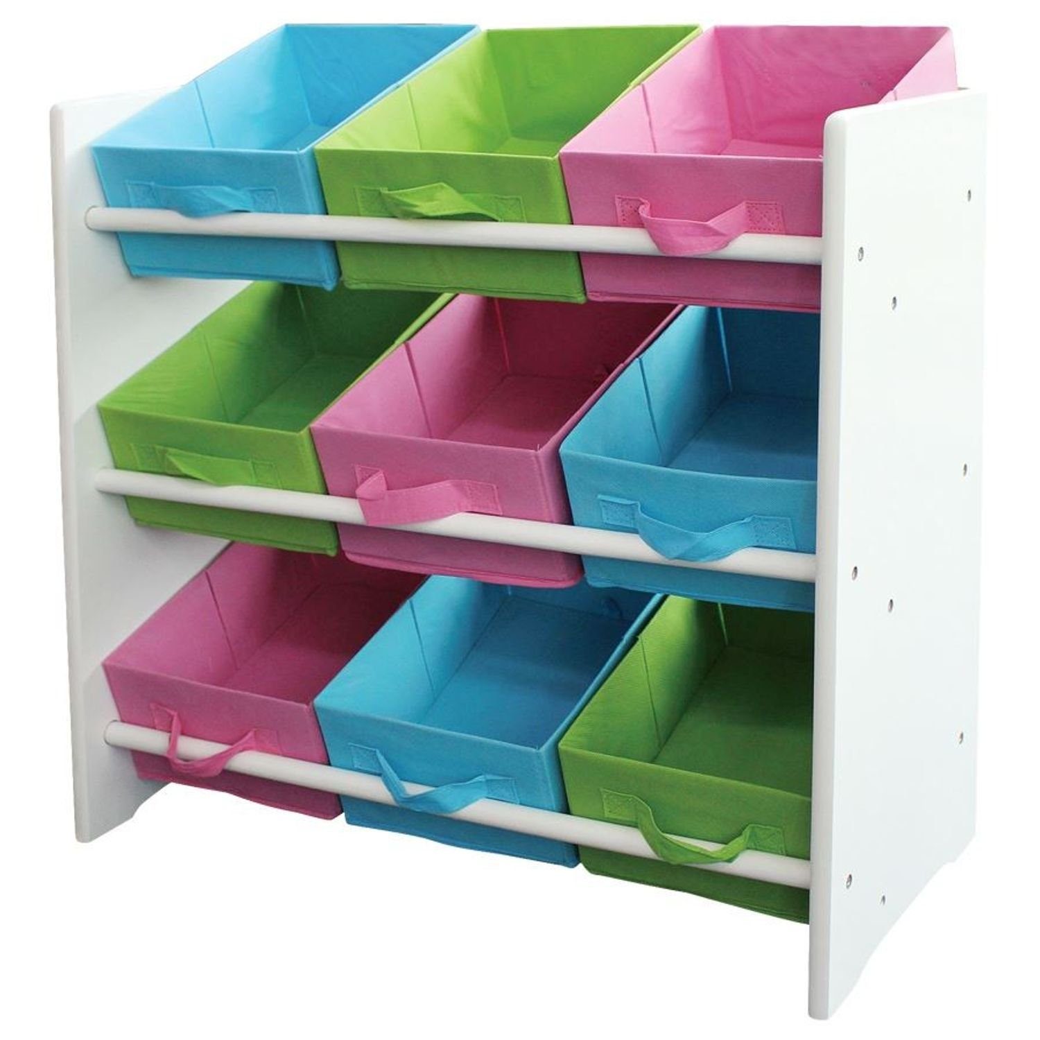 BURI Wandregal Kinderregal Kindermöbel Farbe:weiß Ablage Kinderz Regal Spielzeugbox (Seitenteil) 551 Spielzeugbox