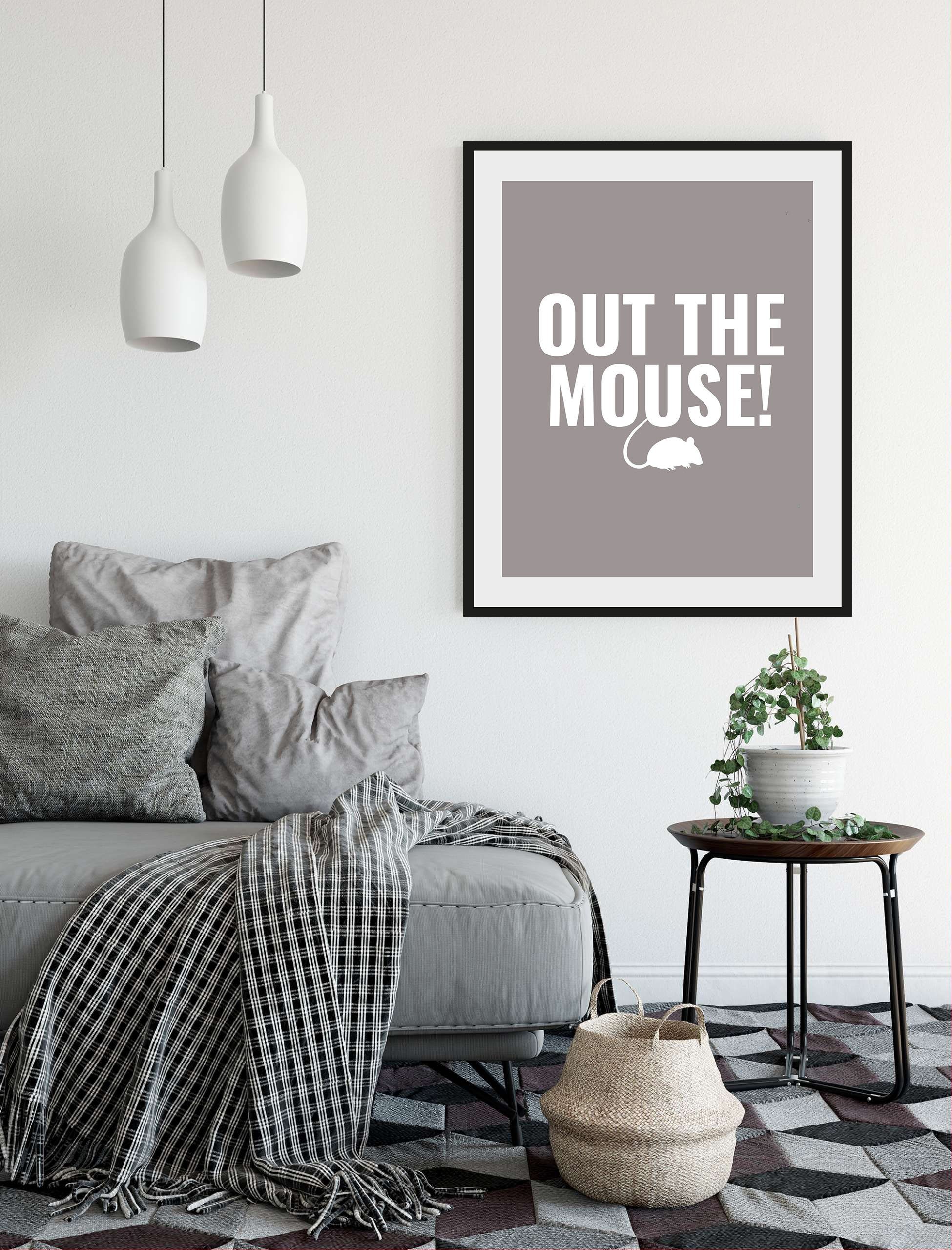 queence Bild »OUT THE MOUSE!«, Schriftzug (1 Stück)-HomeTrends