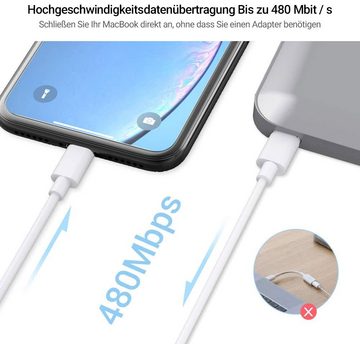 GlobaLink »30W iPhone Schnelladegerät & USB auf Lightning Kabel MFI-zertifiziert« Schnelllade-Gerät (30 Watt mA, Lightning, USB Typ C, 1-tlg., USB Ladegerät, mit 2M USB C zu Blitzkabel)