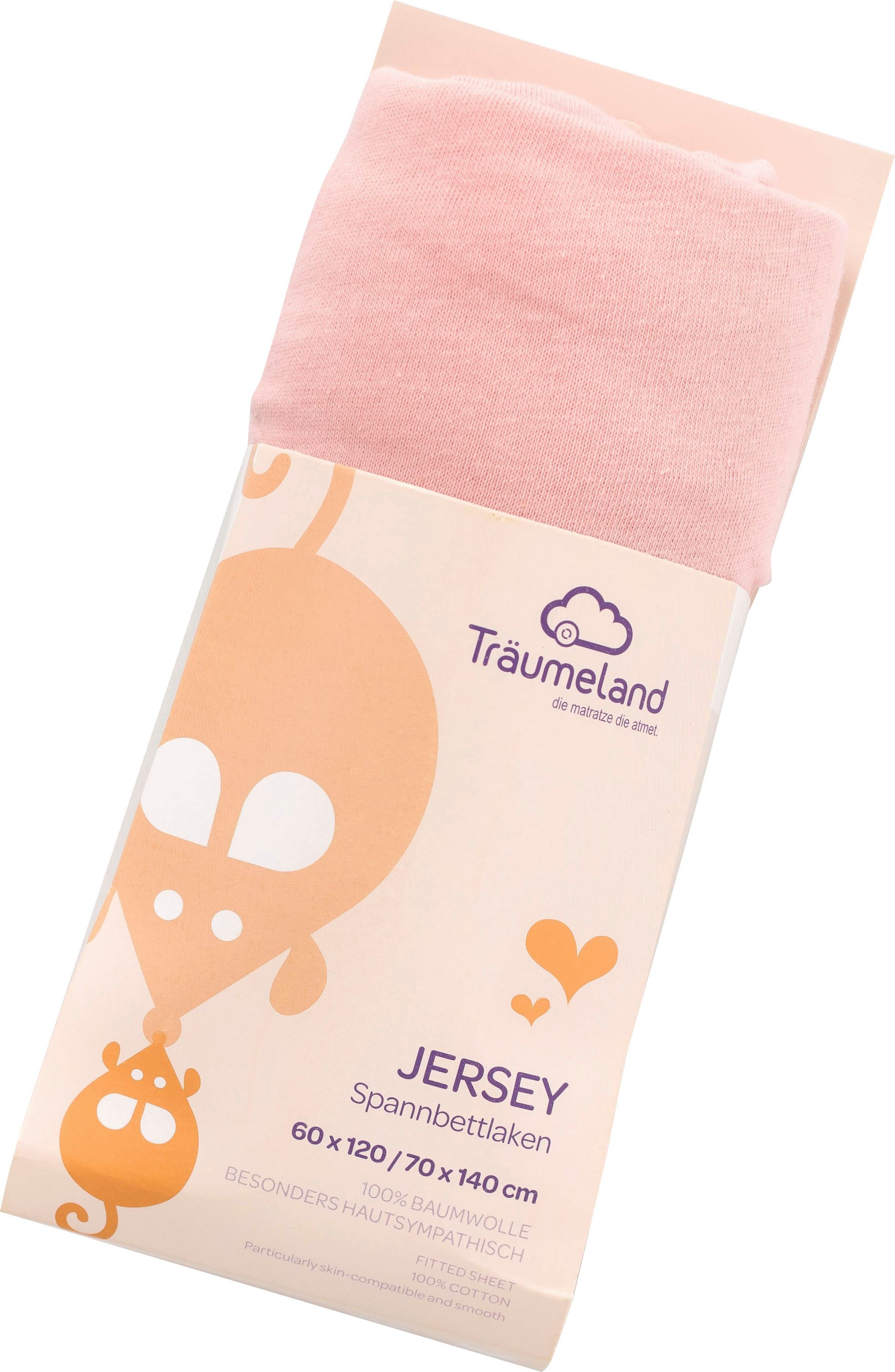 Träumeland Bettlaken kuschelweiches Spannbetttuch Jersey, Jersey, günstig online kaufen