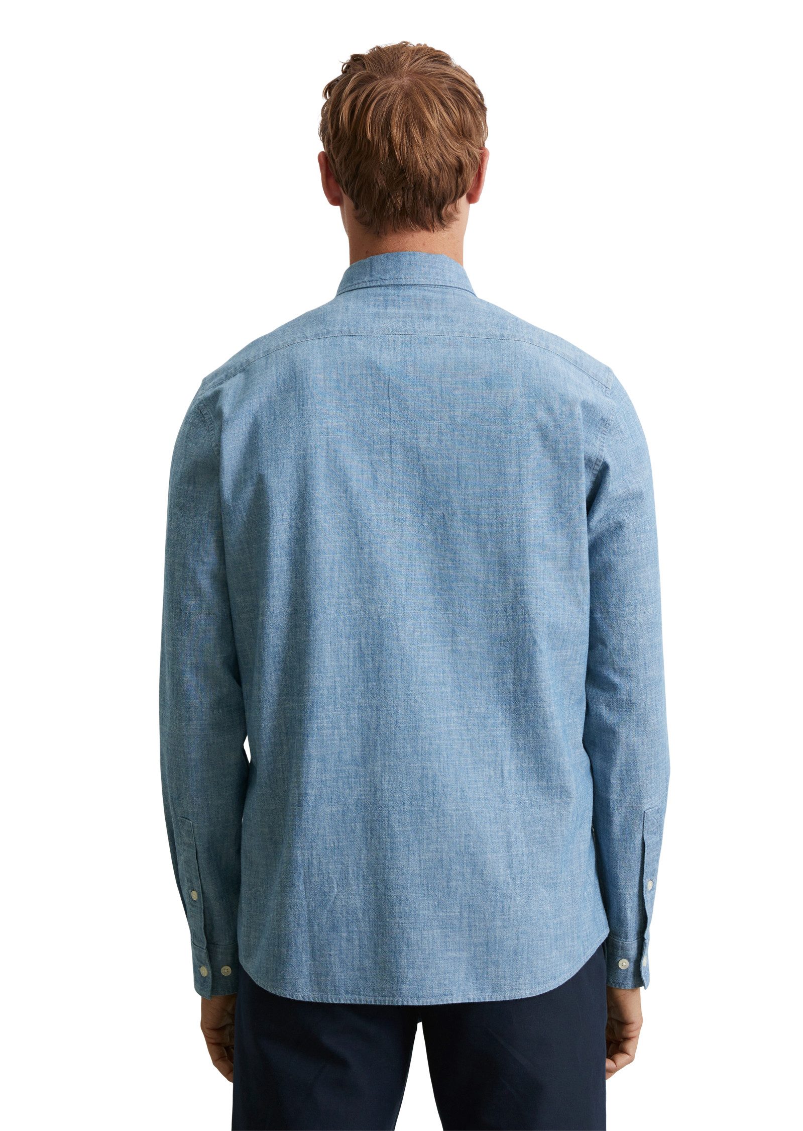 Marc O'Polo Langarmhemd körpernahe Form, leichtes Material günstig online kaufen