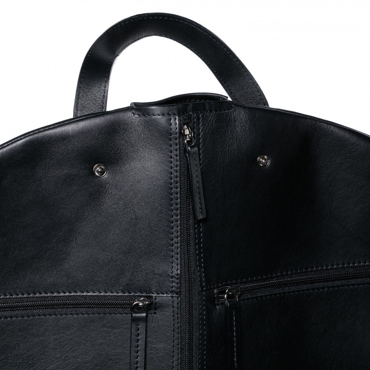 Reisetasche schwarz FEYNSINN Kleidersack echt ARIK, Anzugsack Leder