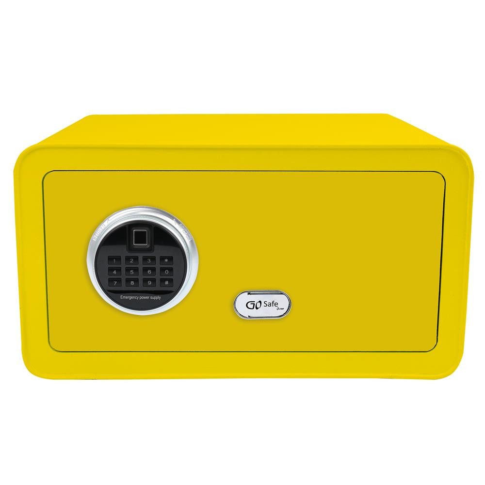 Olympia Tresor GOsafe 210FP Fingerabdruck-Funktion-Safe 28 L, Erschütterungsalarm, LED-Innenlicht, Sound an/aus, 3 Metallbolzen