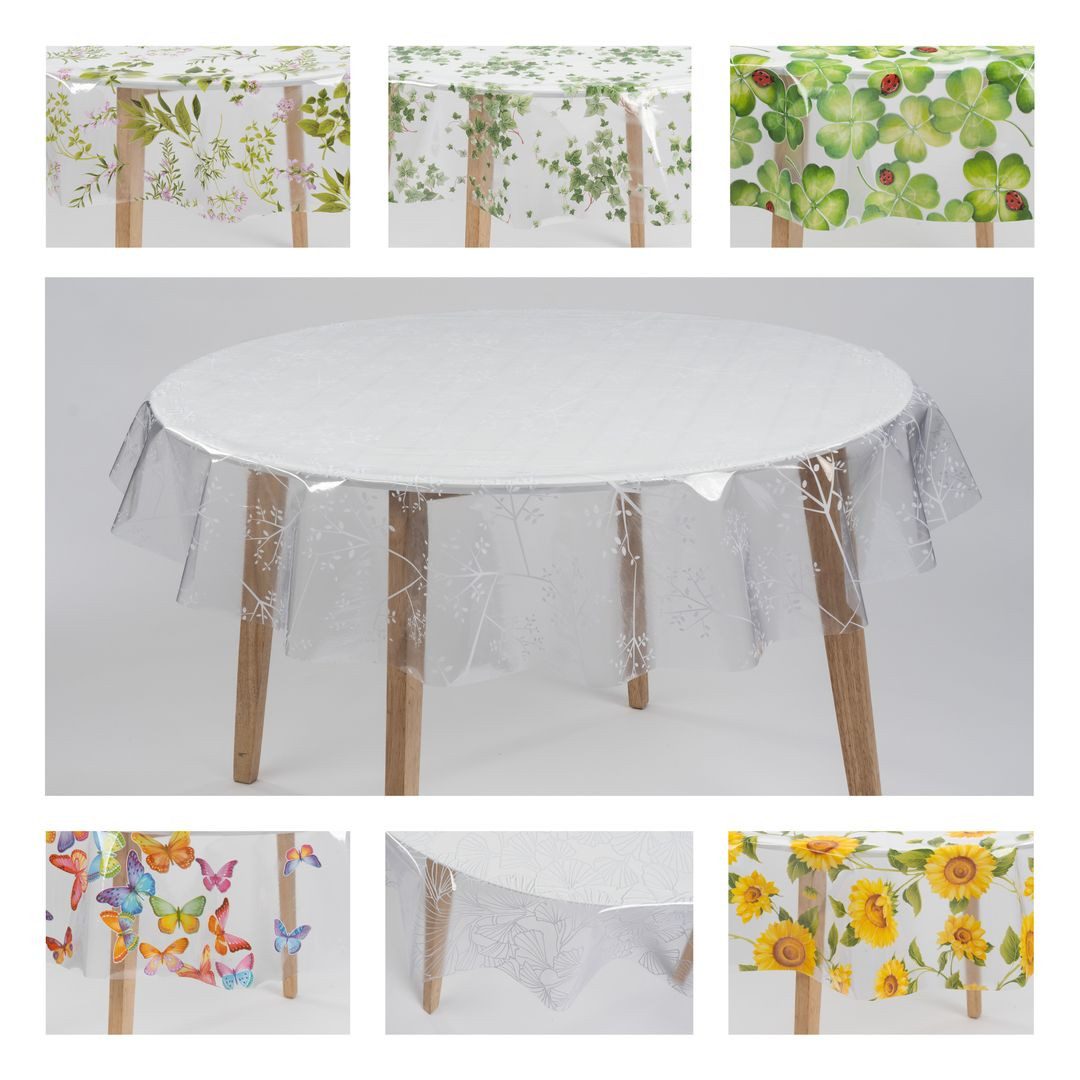 laro Tischdecke Tischdecke rund transparent – PVC, wasserdicht, Ø 140 cm günstig online kaufen