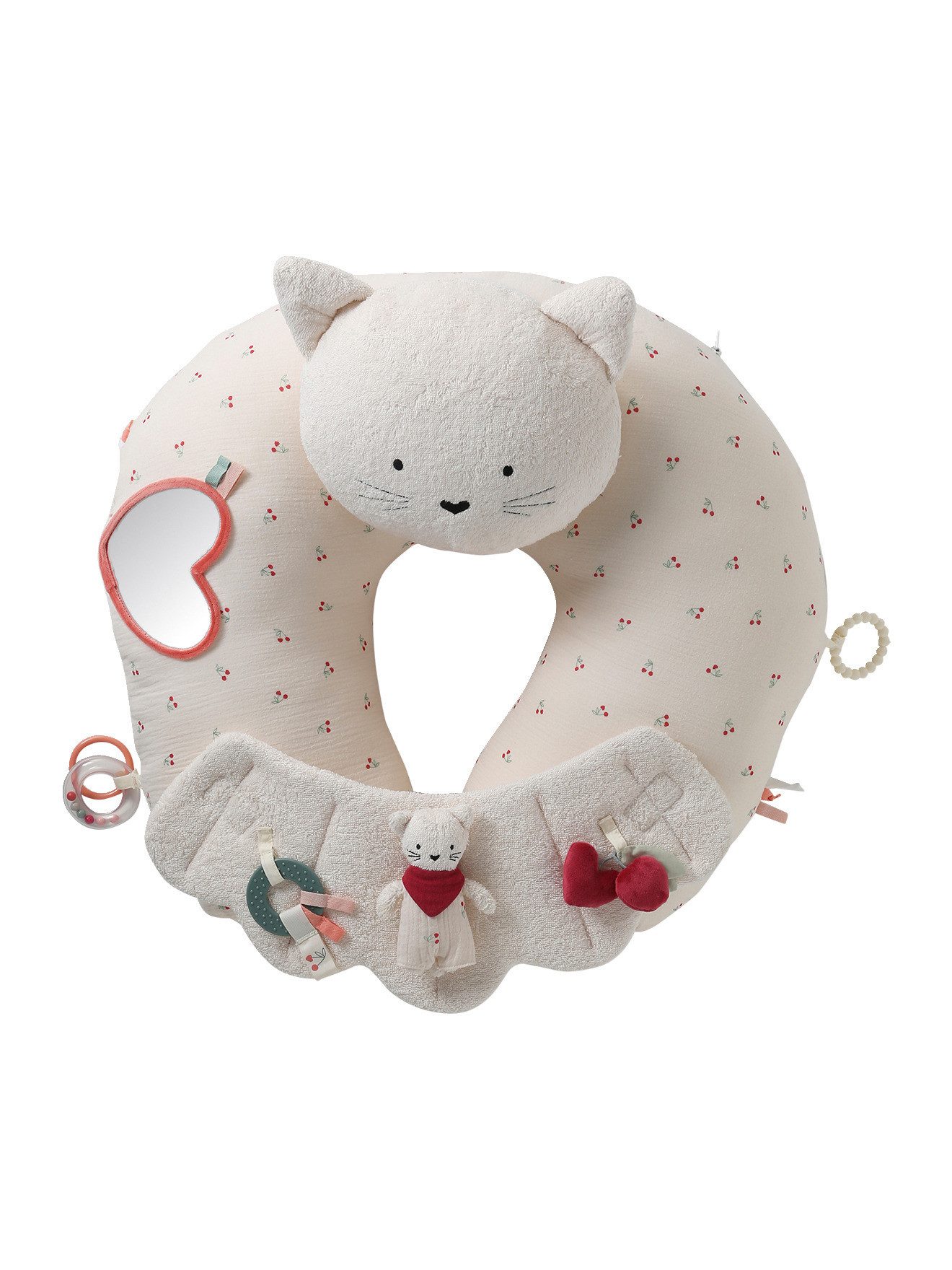 Krabbeldecke Baby Activity-Kissen, vertbaudet, Feinmotorik