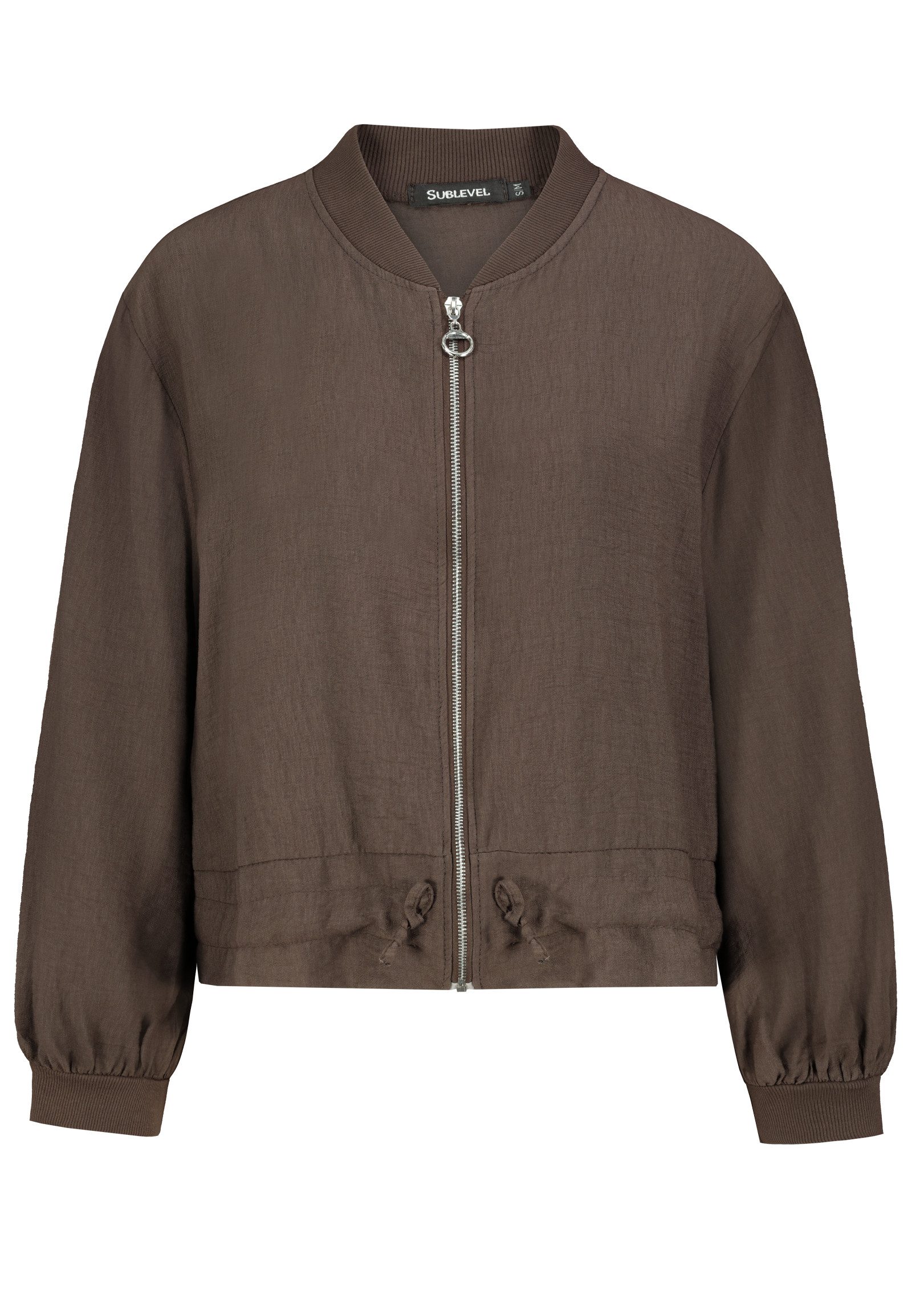 SUBLEVEL Blouson Damen leichte Jacke mit Zipper Übergangsjacke mit Zipper, günstig online kaufen